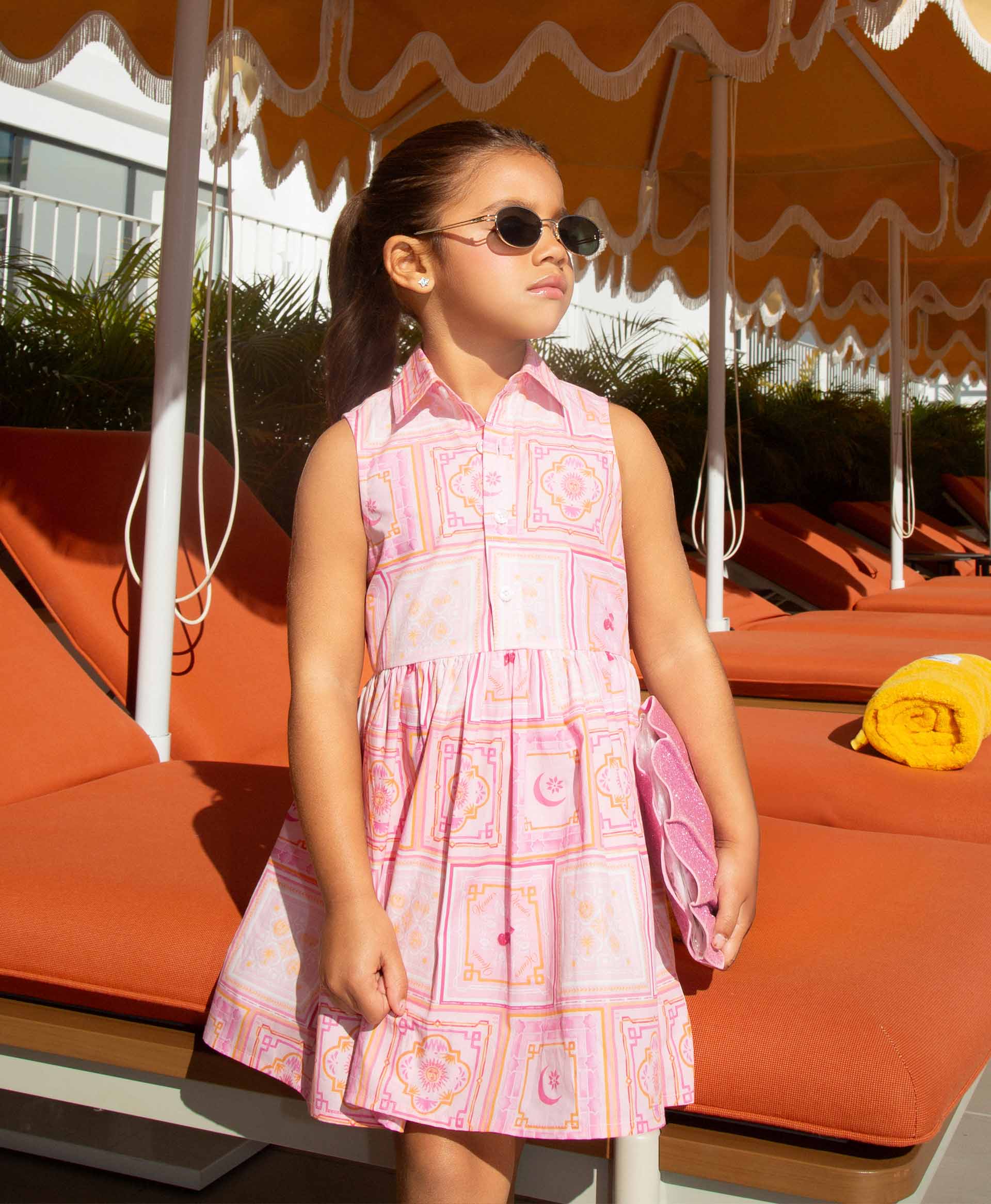 BANDANA DRESS PINK GIRLS - Image 4
