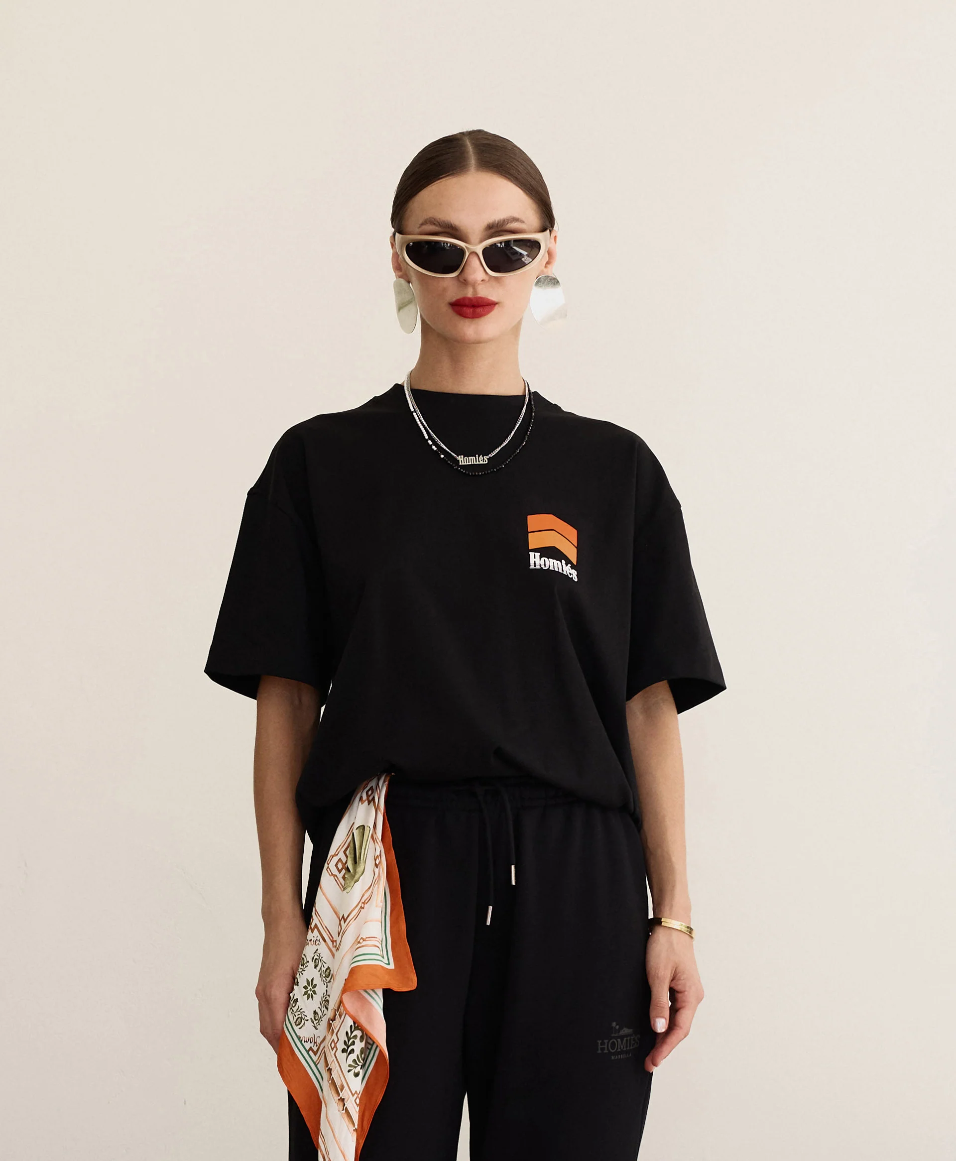 RACING T-SHIRT BLACK ORANGE - Image 3