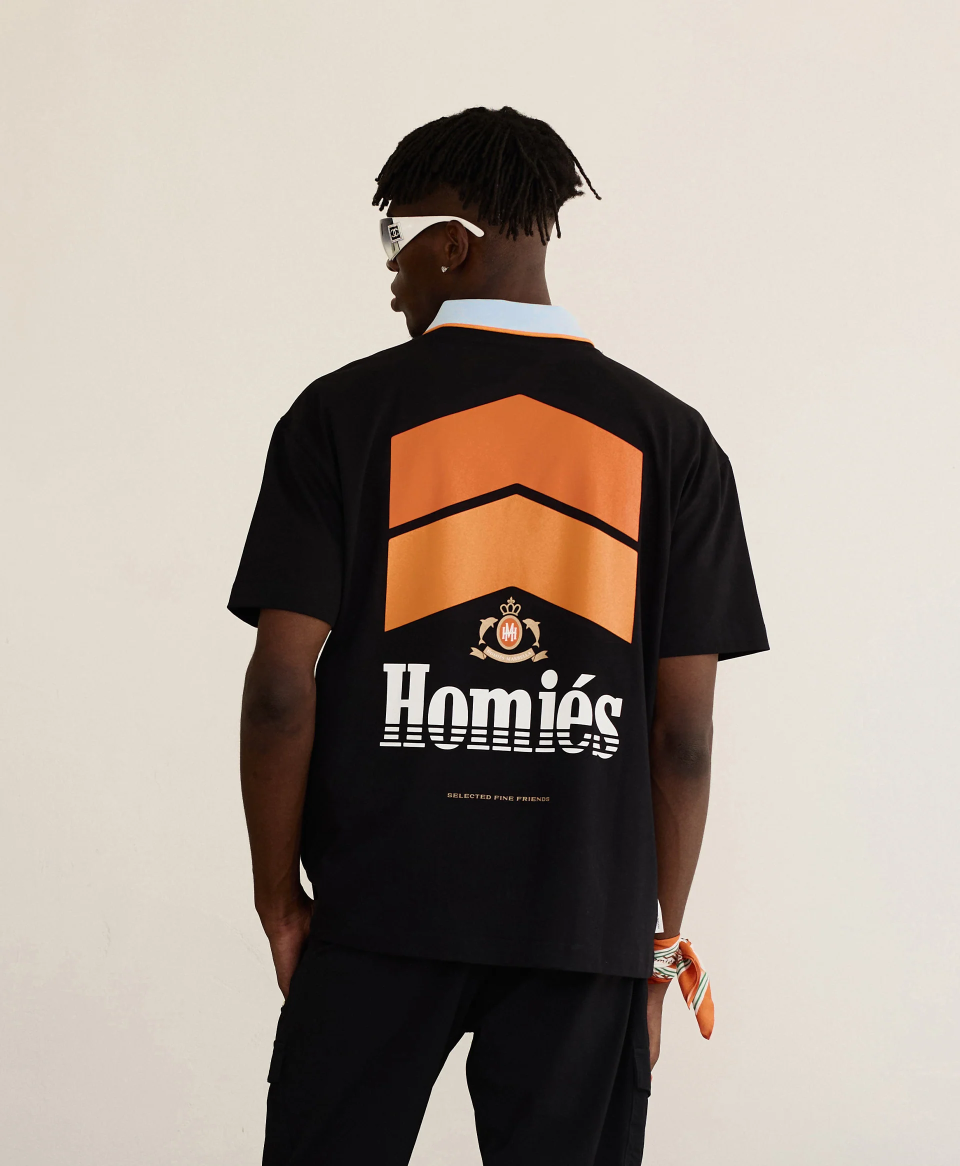 RACING T-SHIRT BLACK ORANGE - Image 4