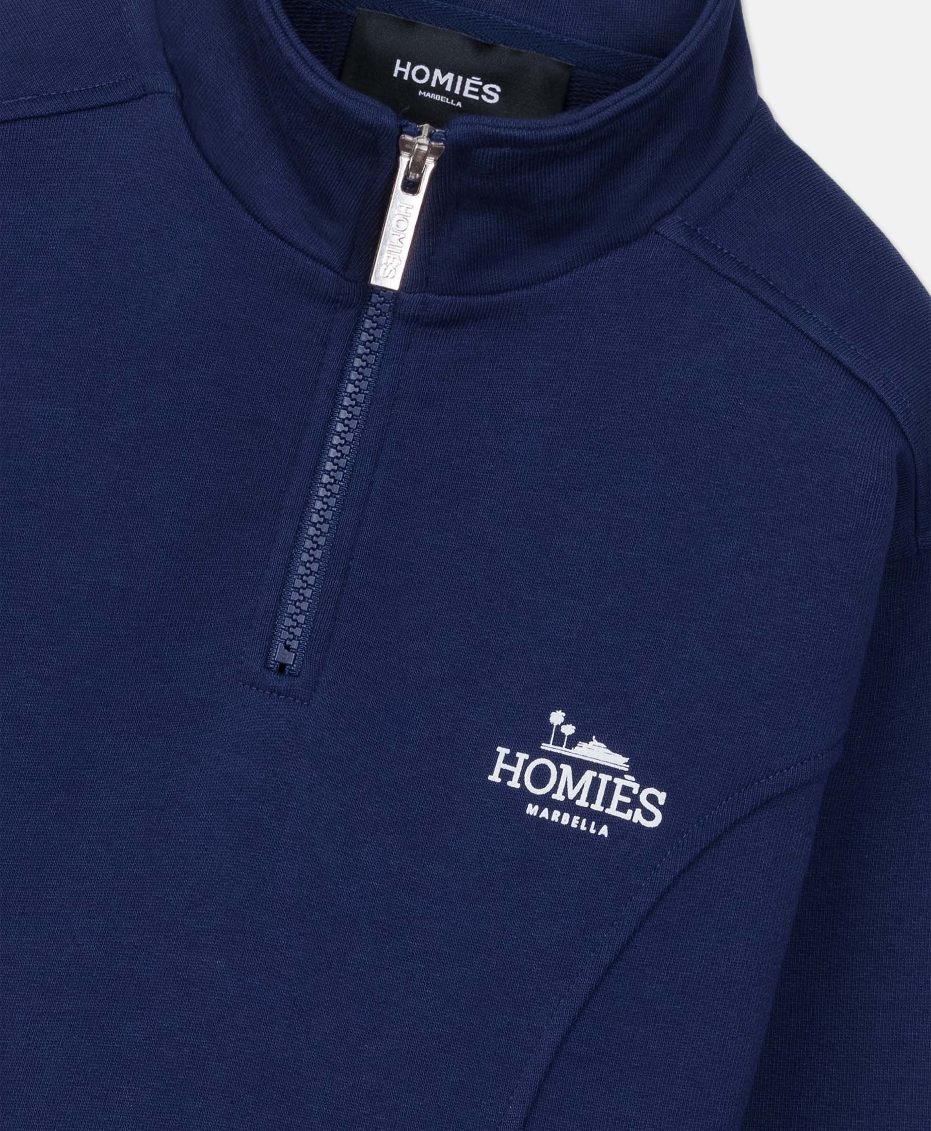 CLASSIC KIDS HALF ZIPPER DARK NAVY - Image 3