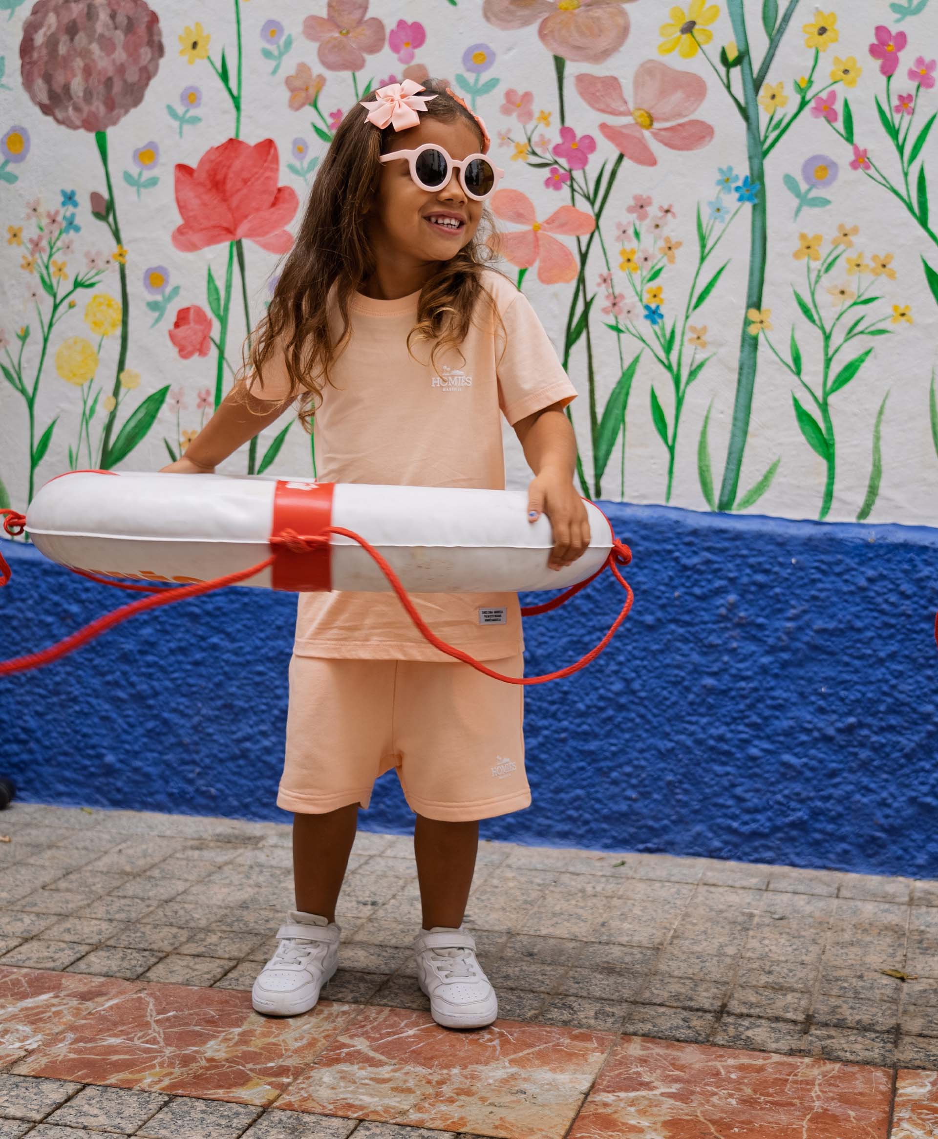 CLASSIC KIDS SHORTS PEACH - Image 2