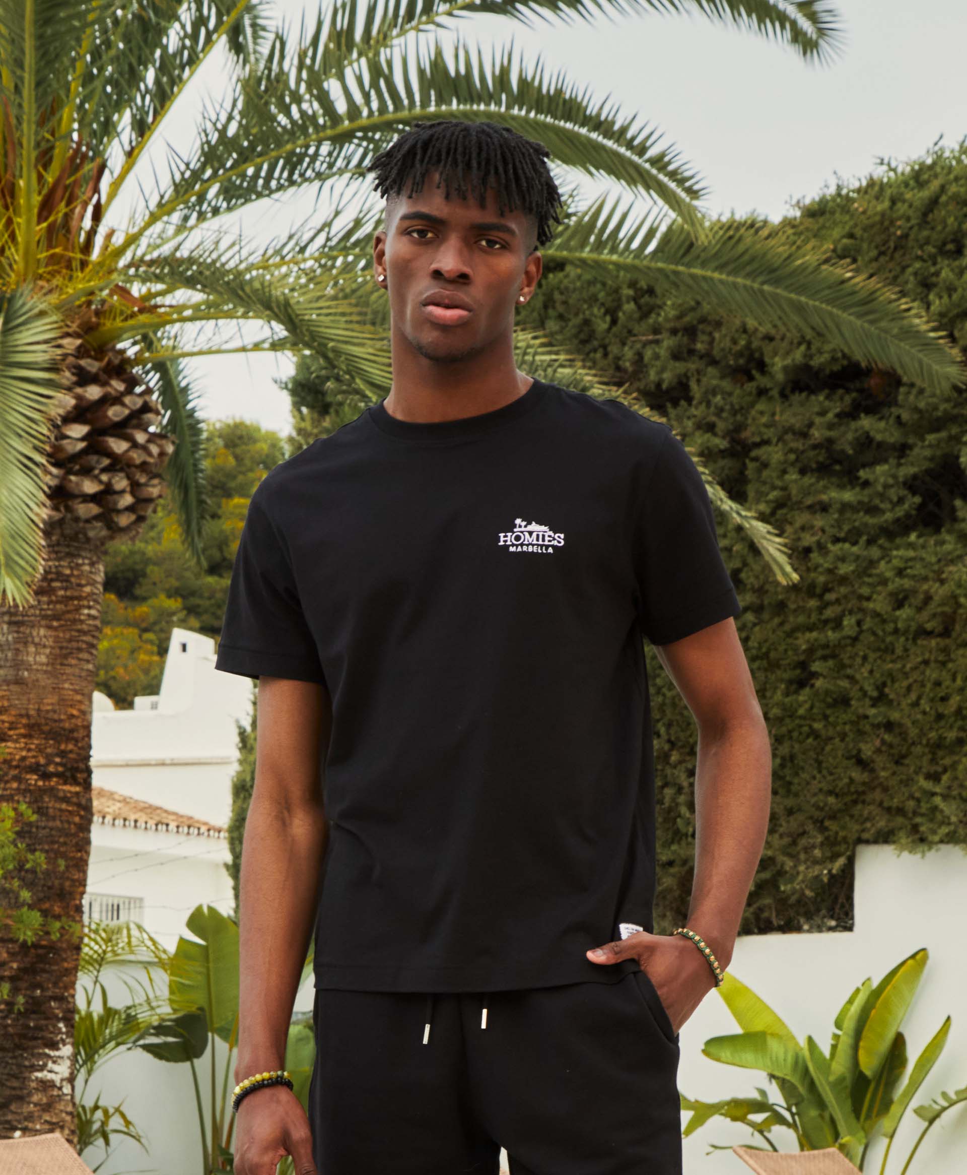 CLASSIC T-SHIRT EMBROIDERY BLACK/WHITE - Image 2