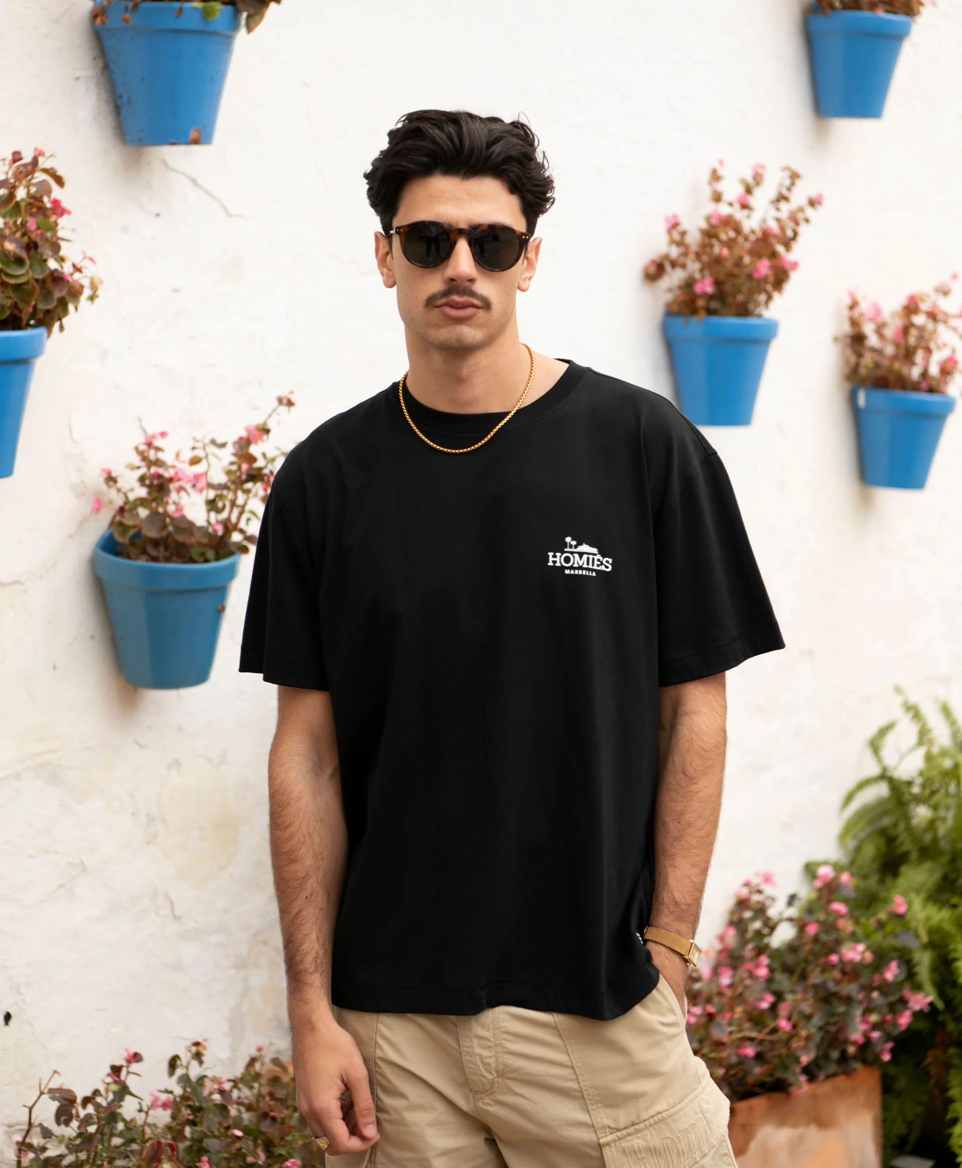 CLASSIC T-SHIRT RUBBER BLACK SMALL LOGO - Image 2