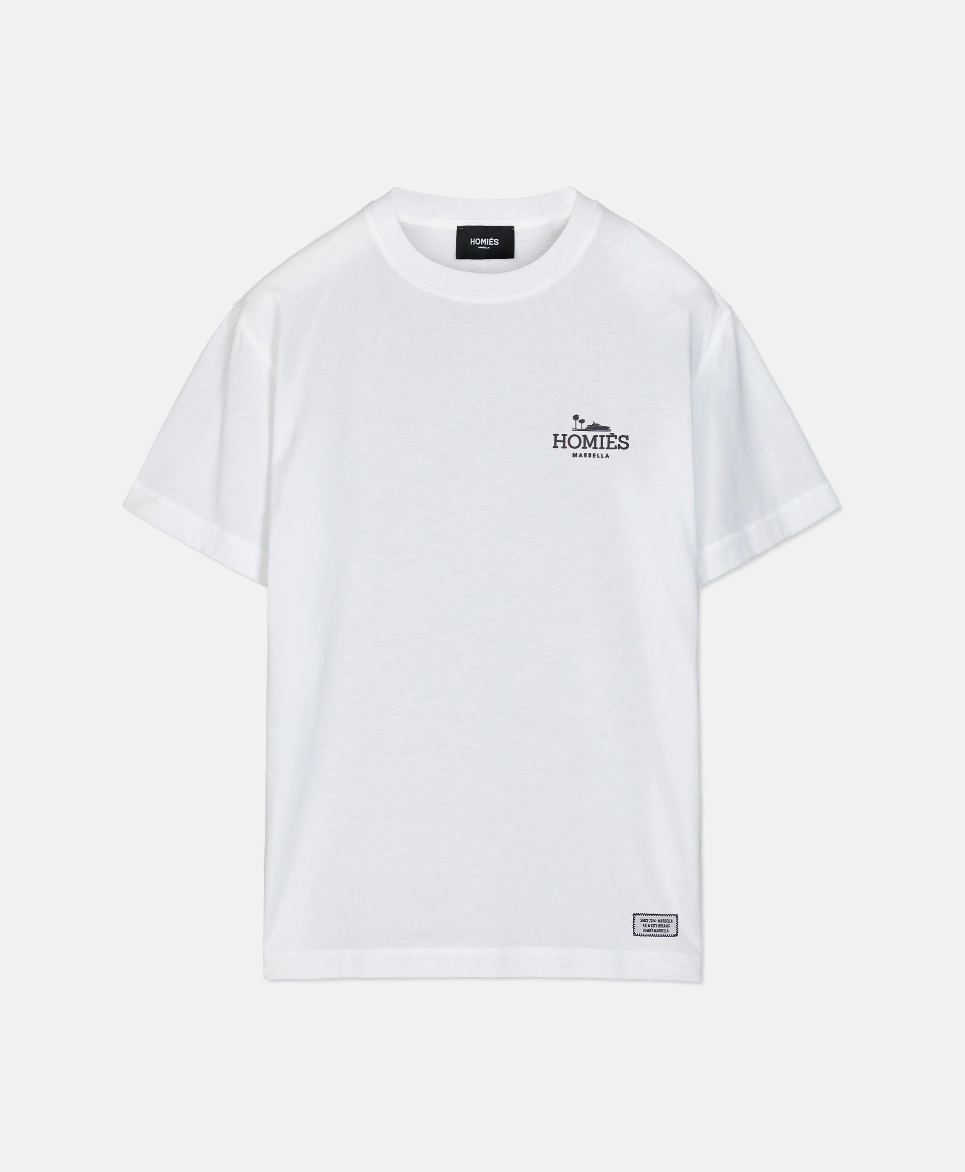 CLASSIC T-SHIRT RUBBER WHITE SMALL LOGO