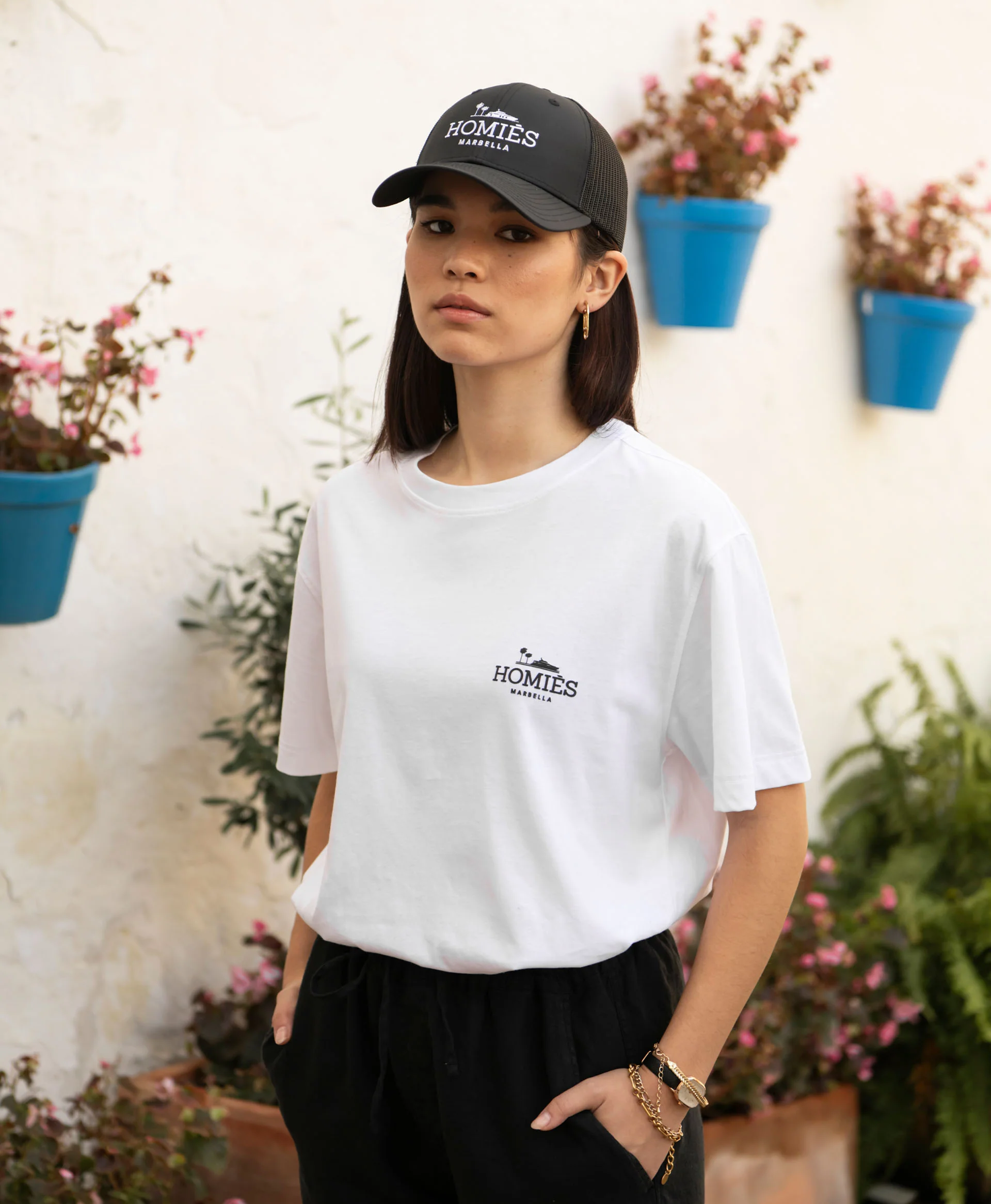 CLASSIC T-SHIRT RUBBER WHITE SMALL LOGO - Image 3