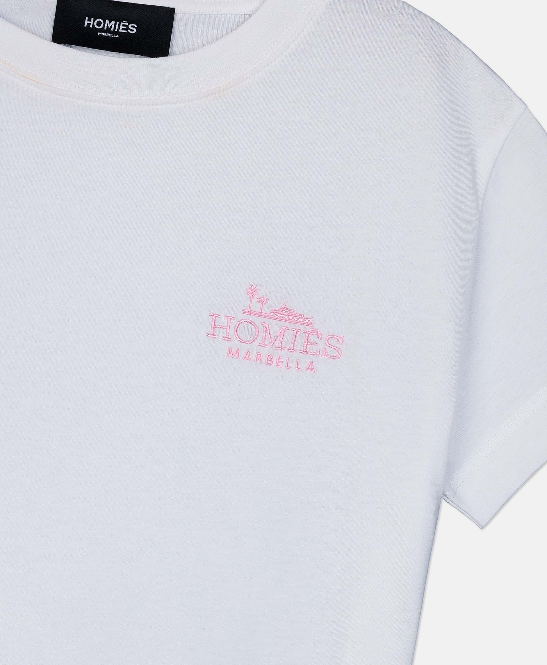 CLASSIC WOMAN T-SHIRT WHITE/PINK - Image 3