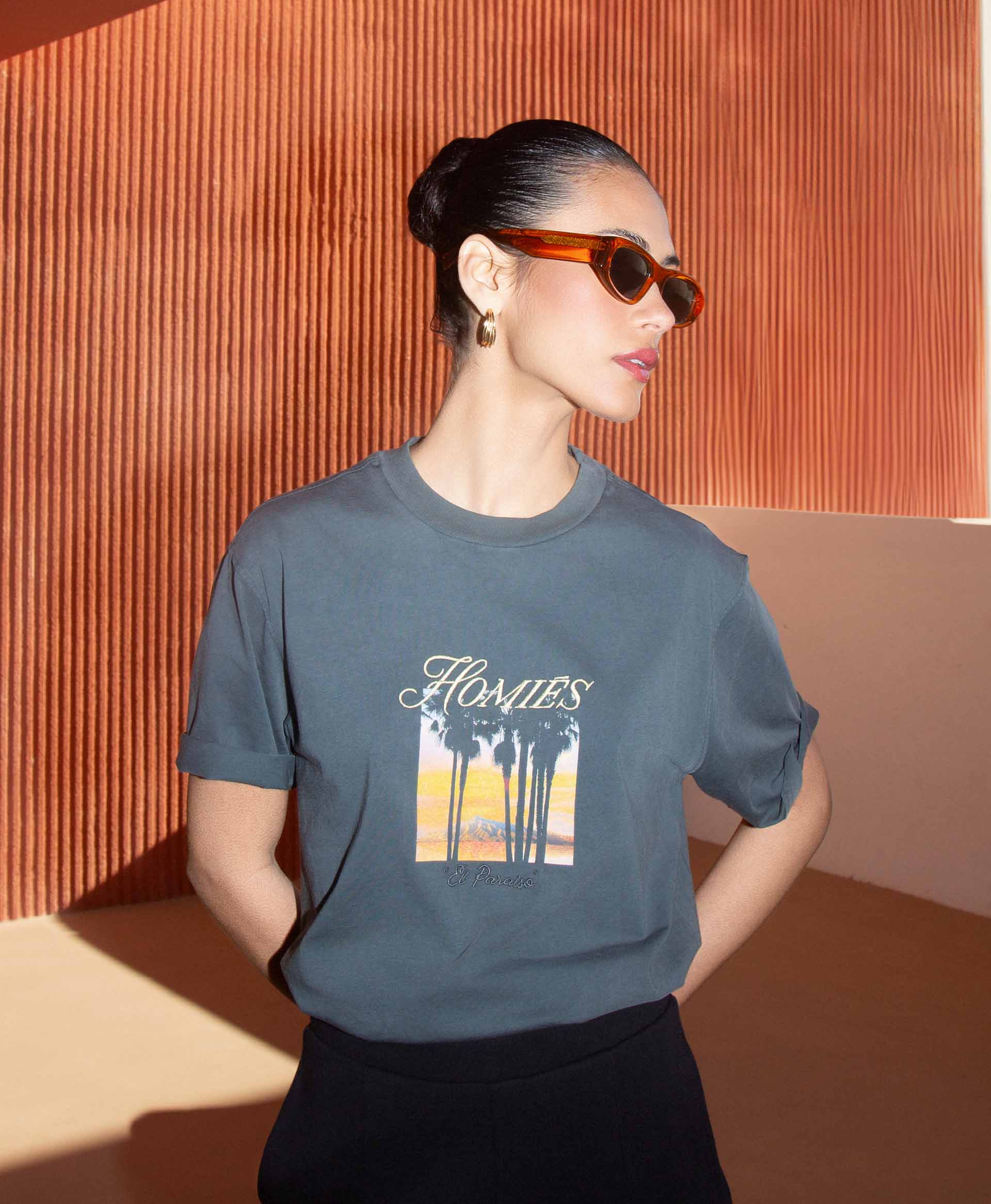 EL PARAISO T-SHIRT VINTAGE GREY - Image 3