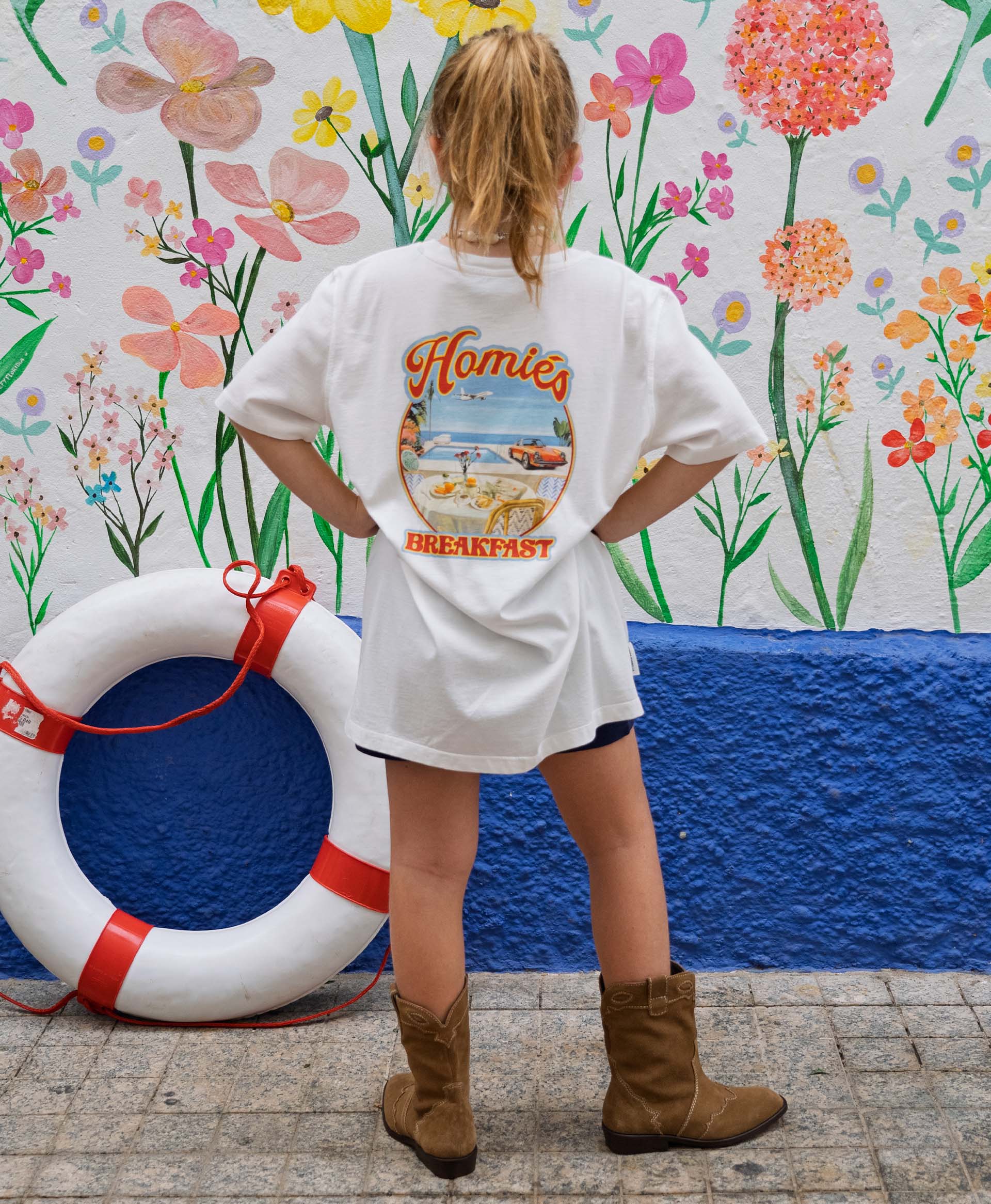 HOMIÉS BREAKFAST KIDS T-SHIRT VINTAGE WHITE - Image 3