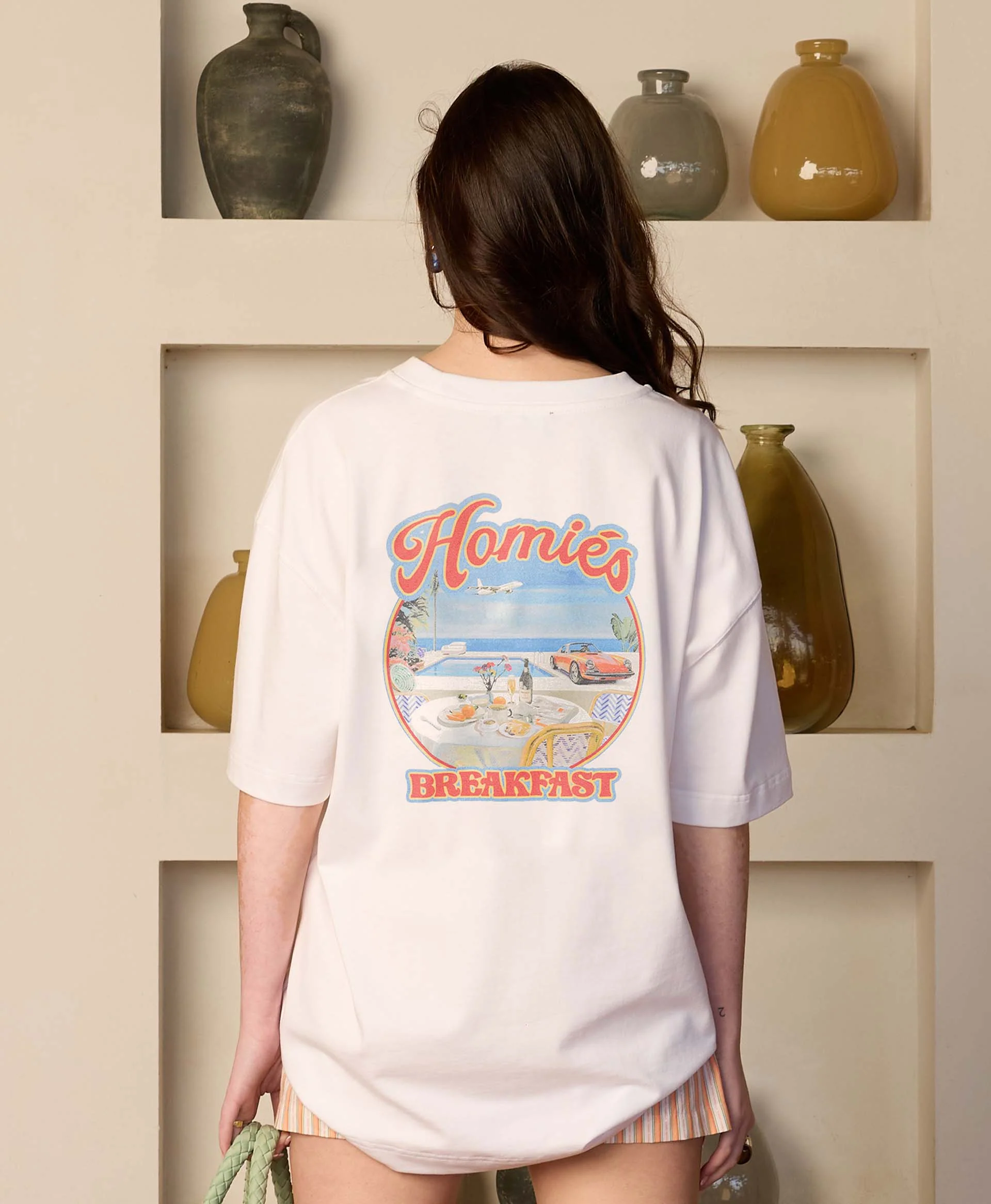 HOMIÉS BREAKFAST T-SHIRT VINTAGE WHITE - Image 5