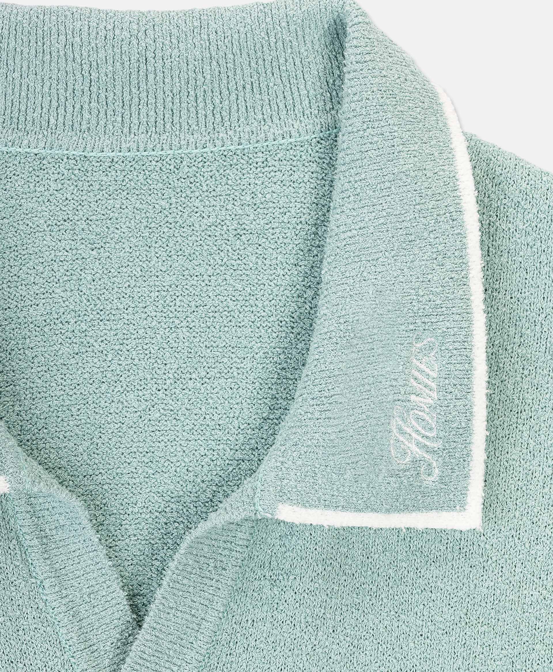 HOMIÉS BOUCLE POLO VINTAGE TEAL - Image 4