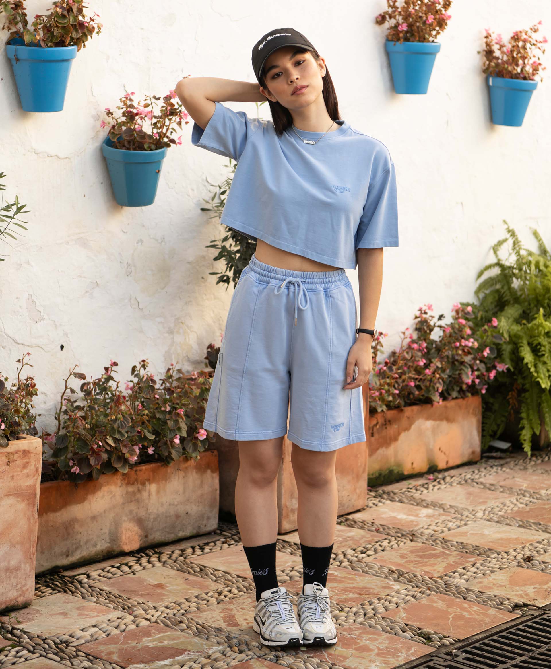 HOMIÉS CLUB SHORTS LIGHT BLUE - Image 3