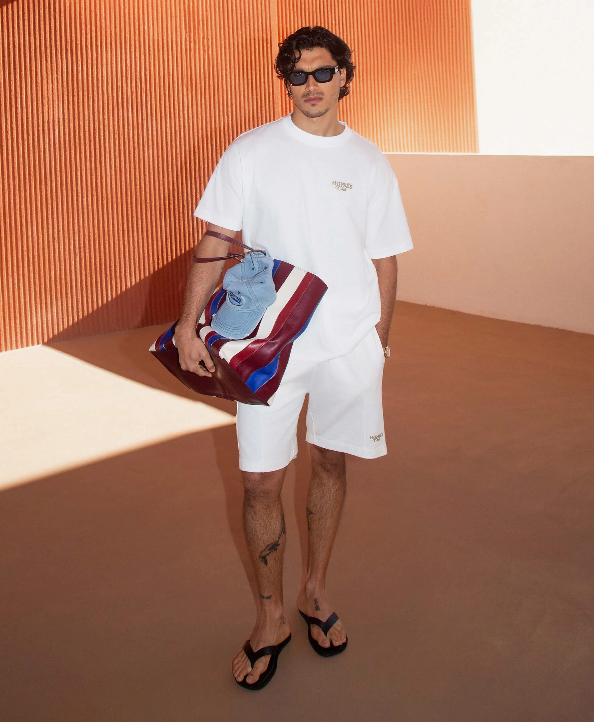 HOMIÉS CLUB SHORTS VINTAGE WHITE SAND - Image 2
