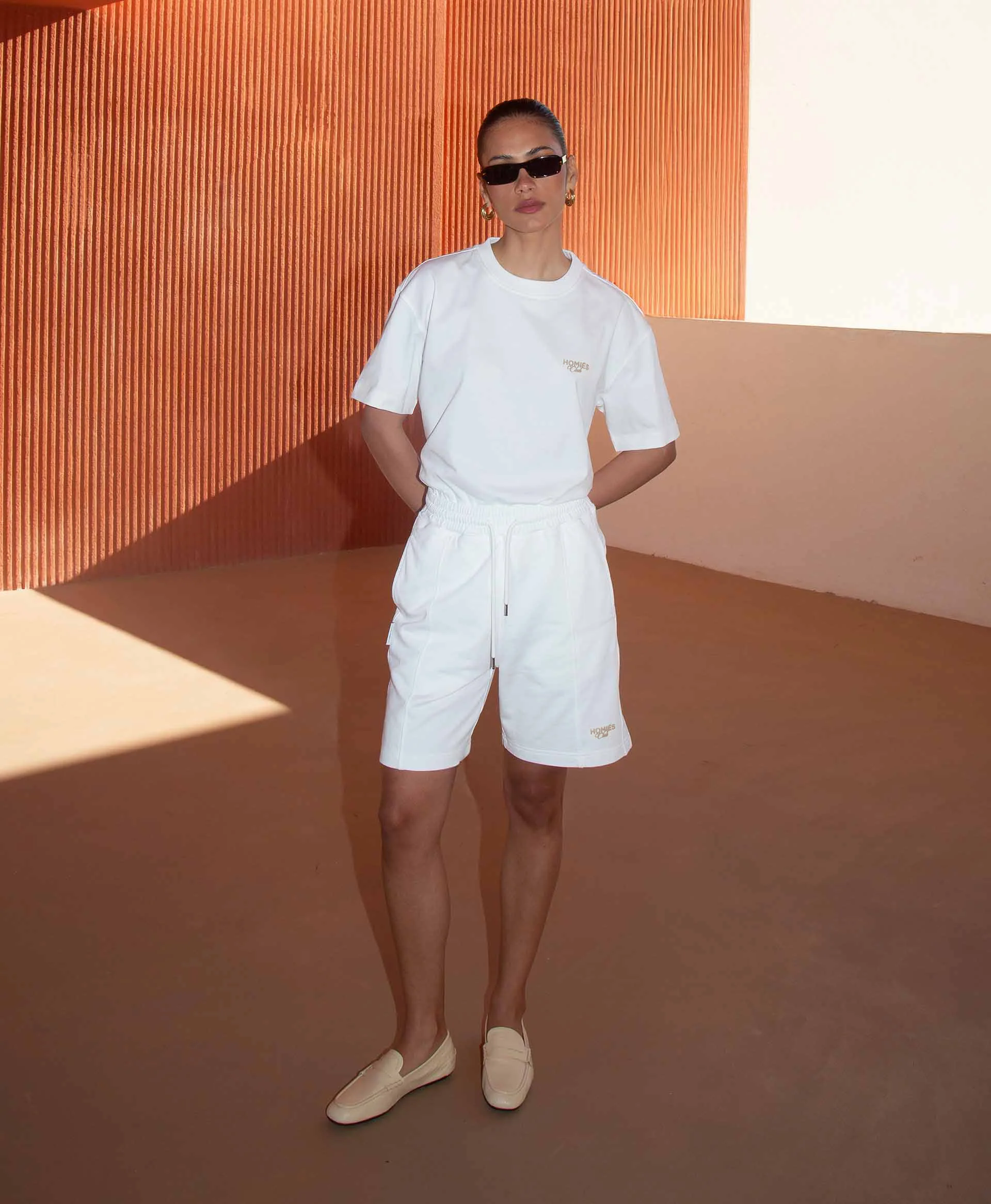 HOMIÉS CLUB SHORTS VINTAGE WHITE SAND - Image 3