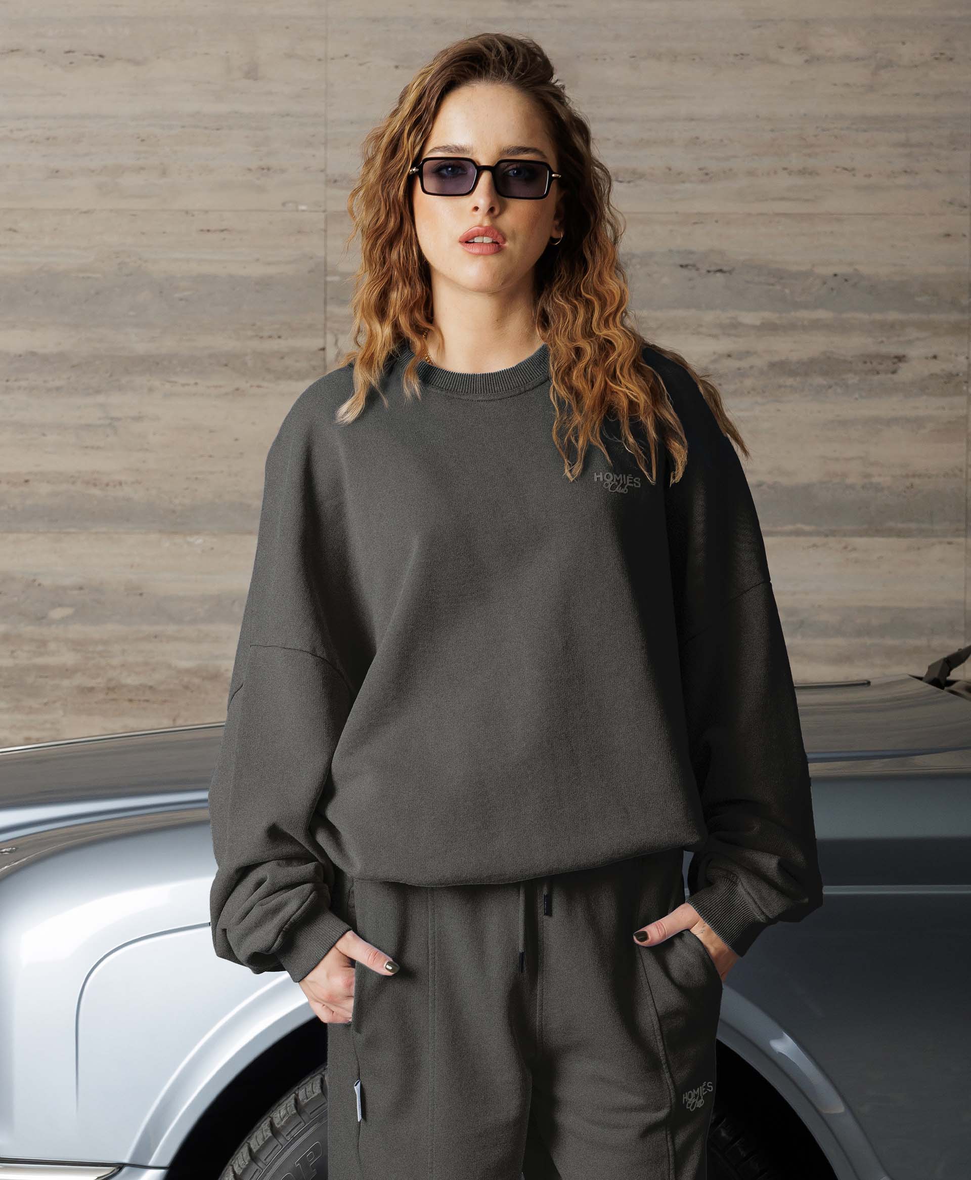 HOMIÉS CLUB SWEATSHIRT VINTAGE GREY - Image 3