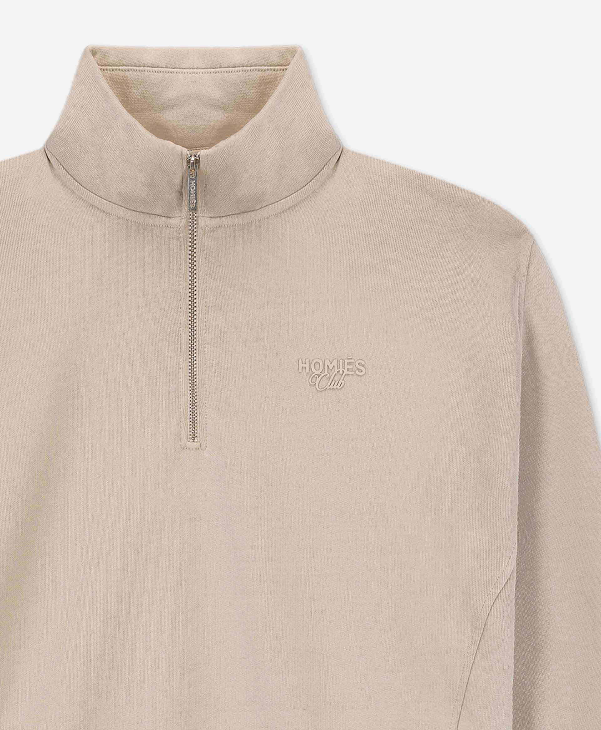 HOMIÉS CLUB HALF ZIPPER VINTAGE SAND - Image 4