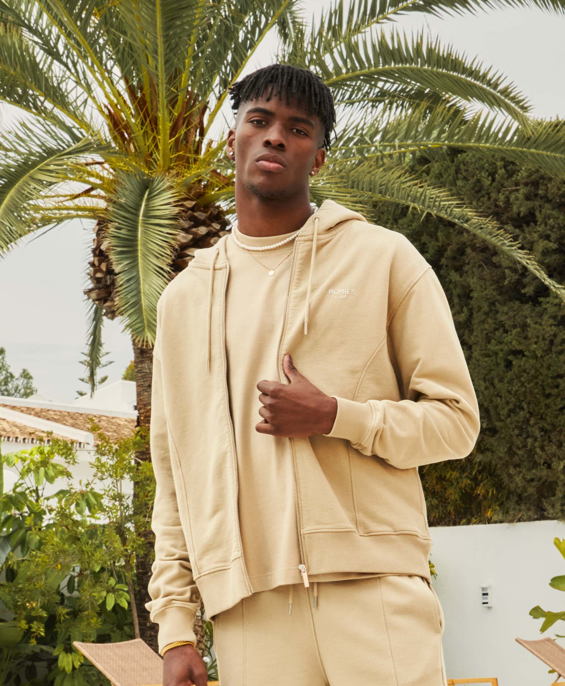 HOMIÉS CLUB ZIPPER HOODIE SAFARI - Image 2