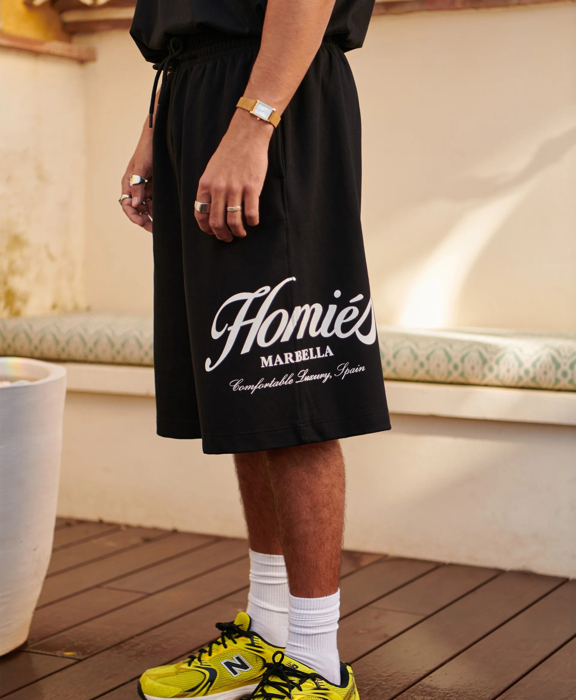 HOMIÉS ESSENTIALS SHORTS BLACK - Image 3