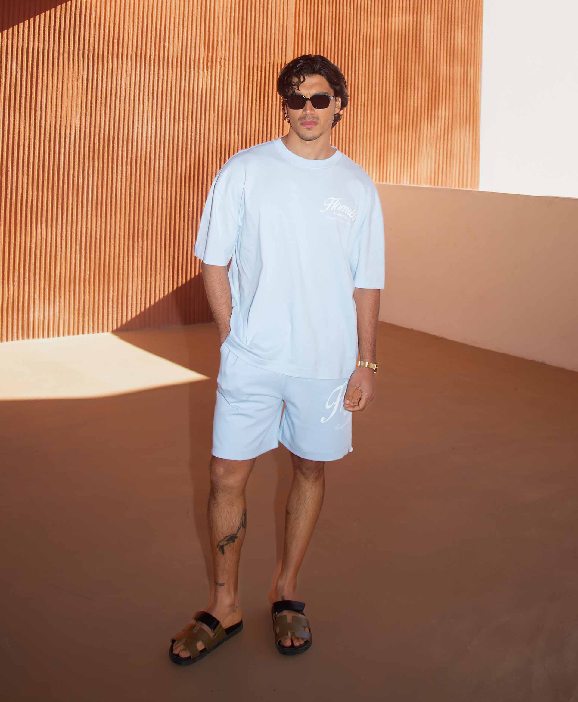 HOMIÉS ESSENTIALS SHORTS LIGHT BLUE - Image 2