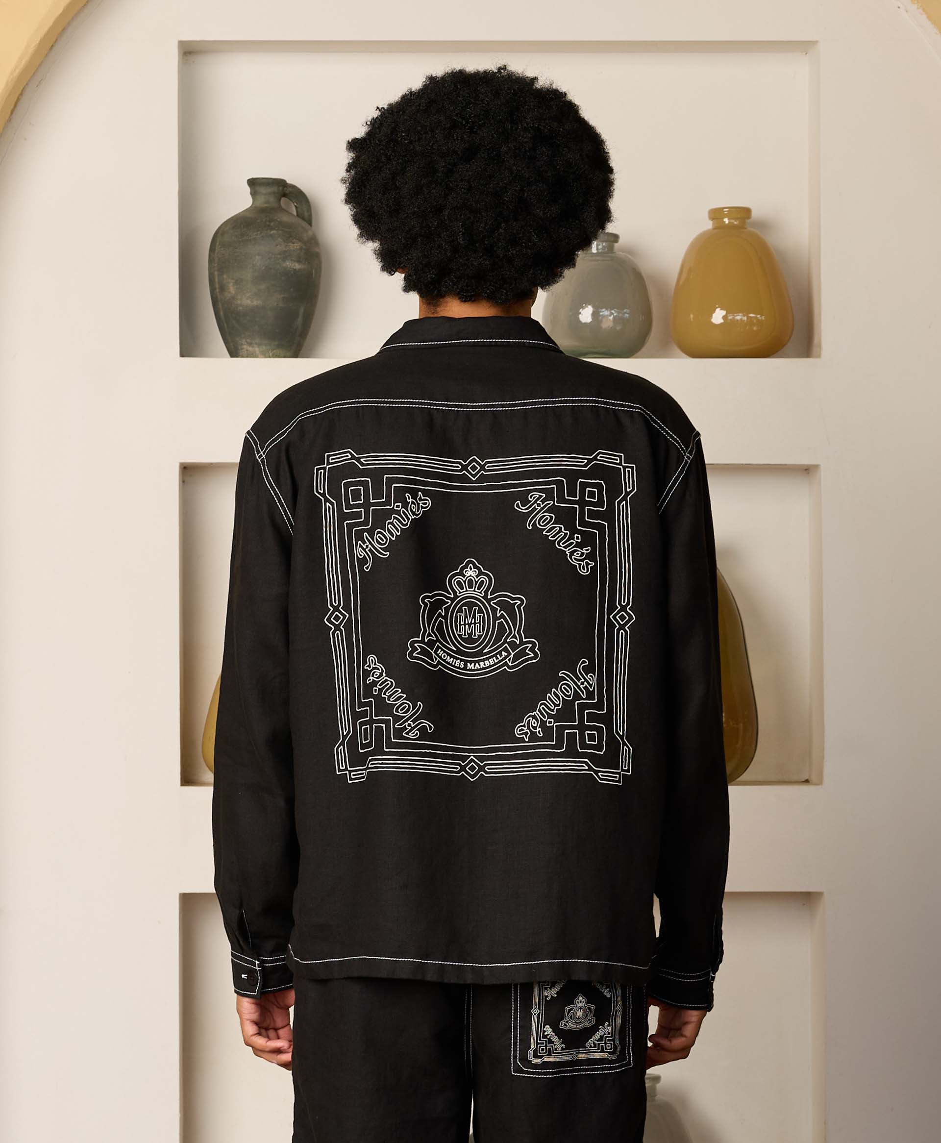 HOMIÉS LINEN SHIRT BLACK - Image 4