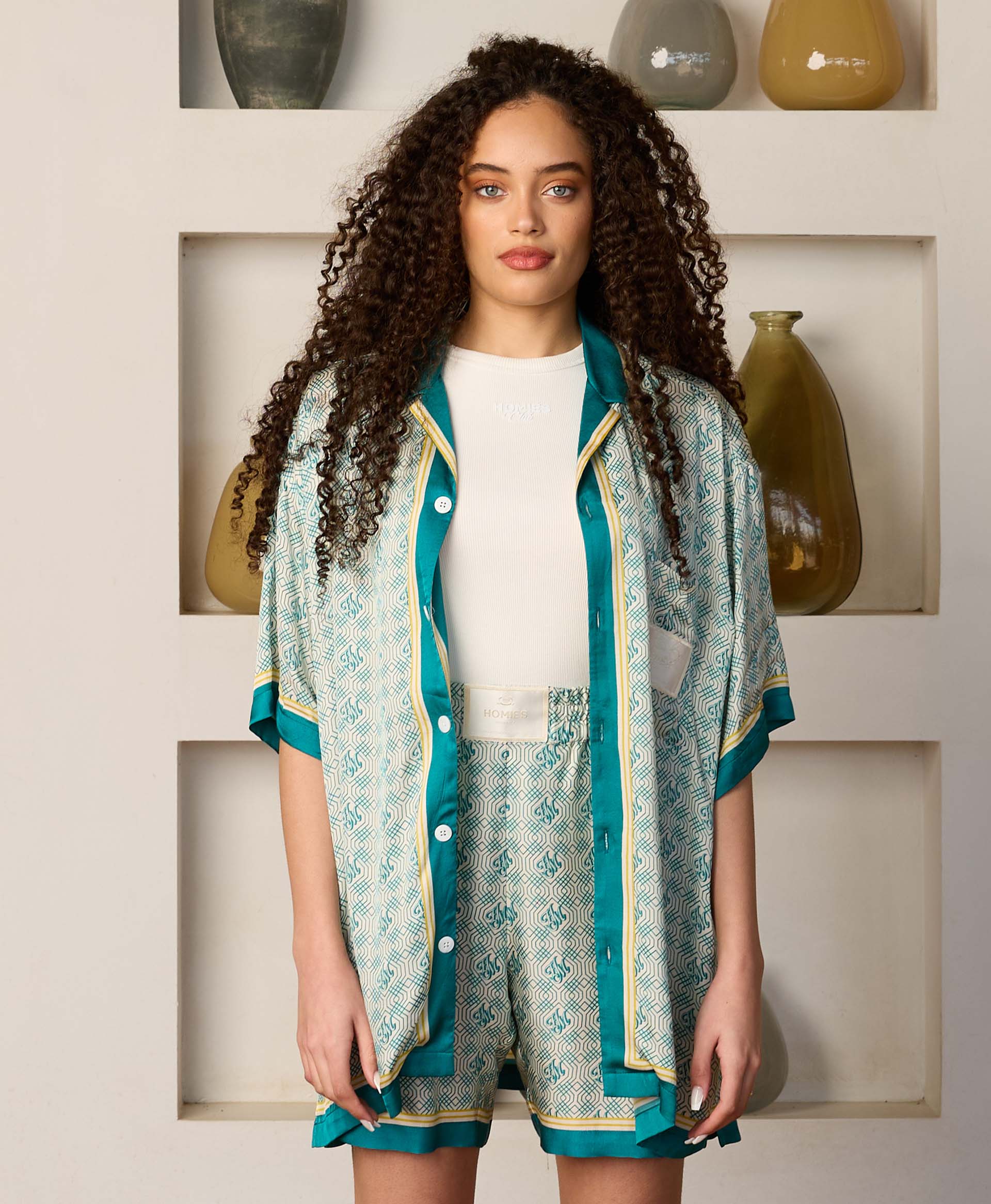 HOMIÉS MONOGRAM SHIRT GREEN - Image 3