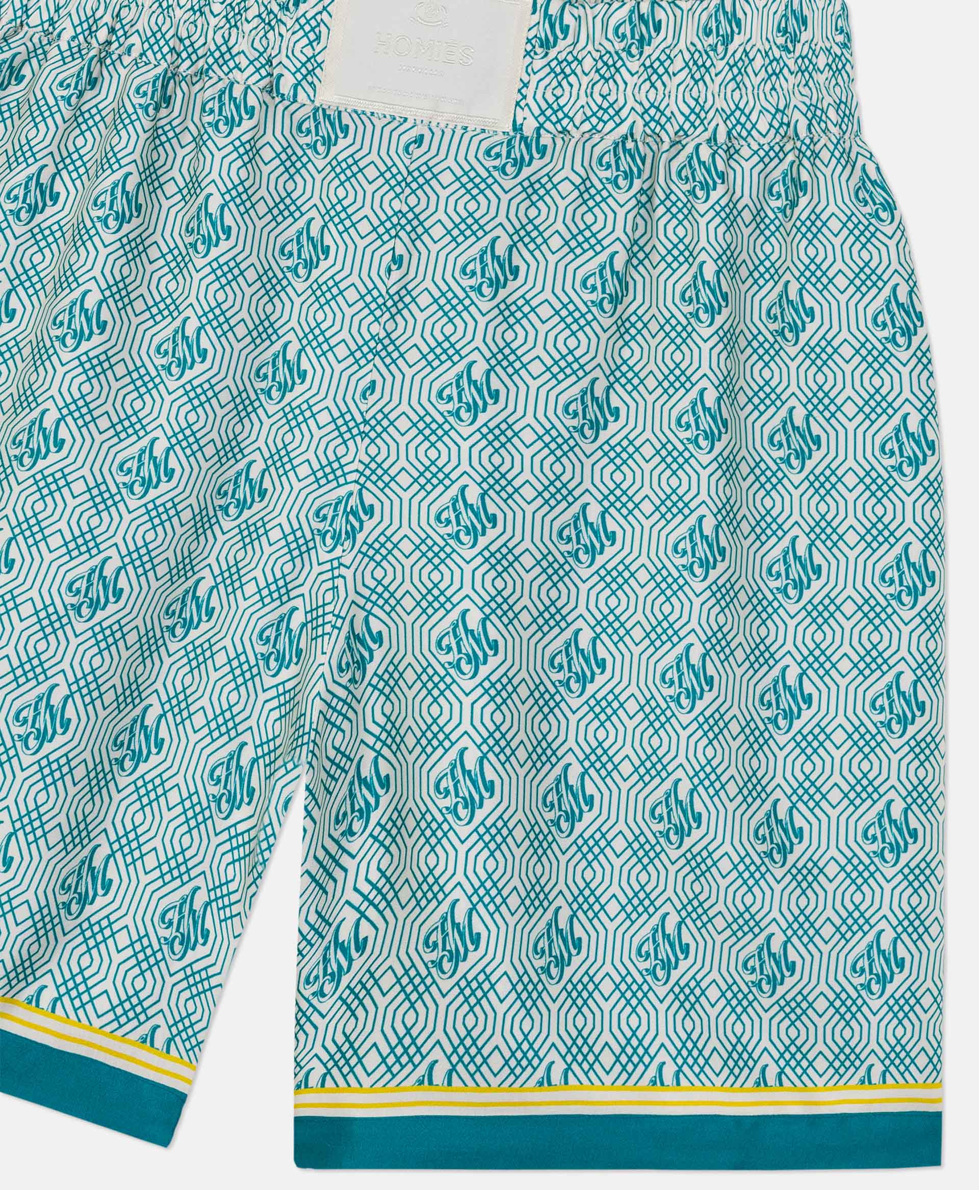 HOMIÉS MONOGRAM SHORTS GREEN - Image 4