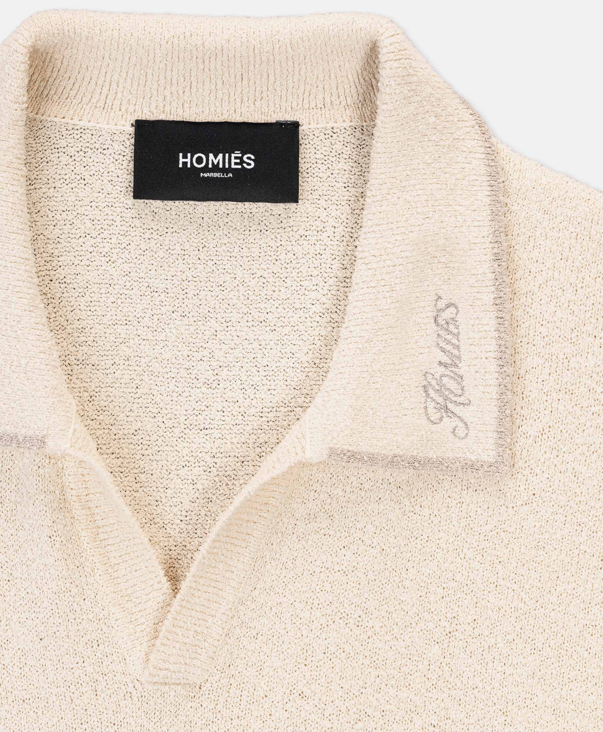 HOMIÉS BOUCLE POLO BEIGE - Image 3