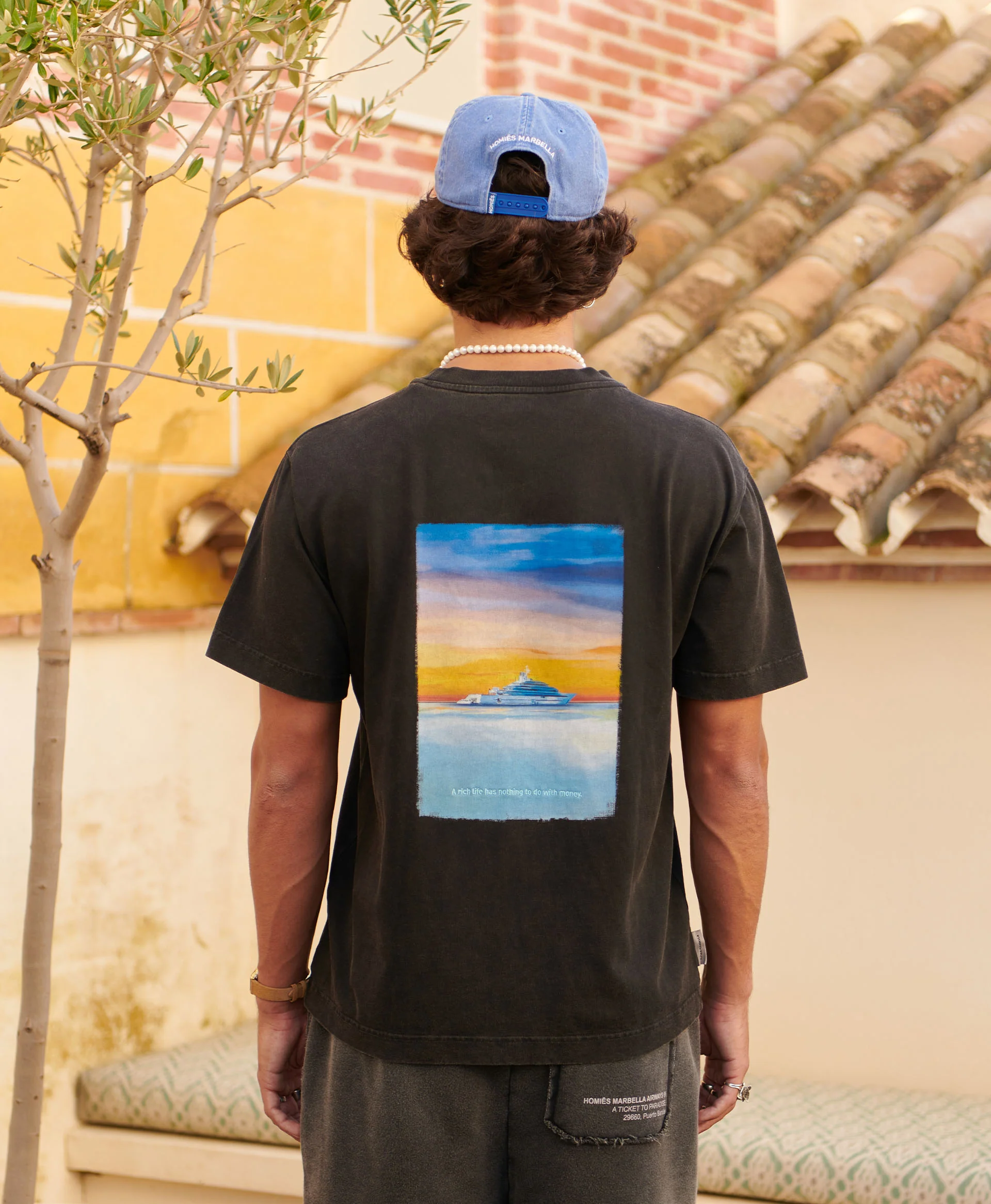 HOMIÉS SUNSET YACHT T-SHIRT VINTAGE GREY - Image 4