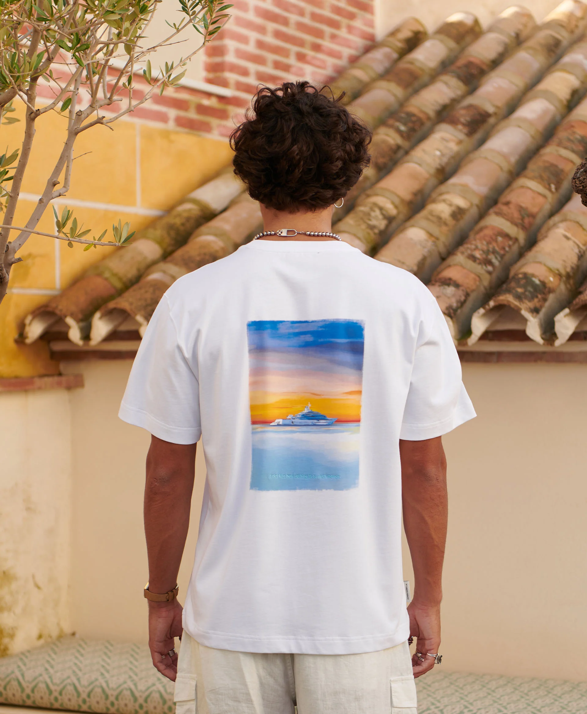 HOMIÉS SUNSET YACHT T-SHIRT VINTAGE WHITE - Image 4
