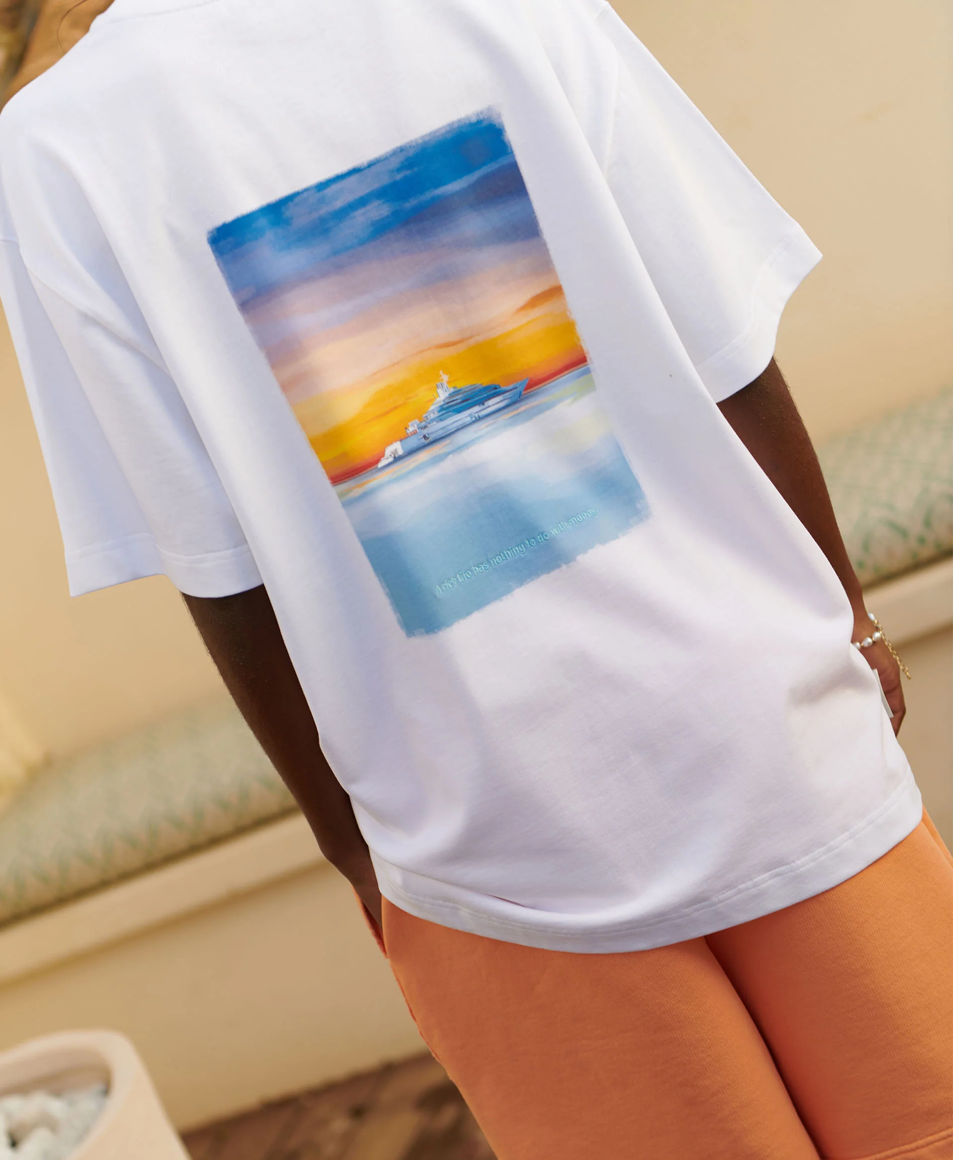 HOMIÉS SUNSET YACHT T-SHIRT VINTAGE WHITE - Image 5