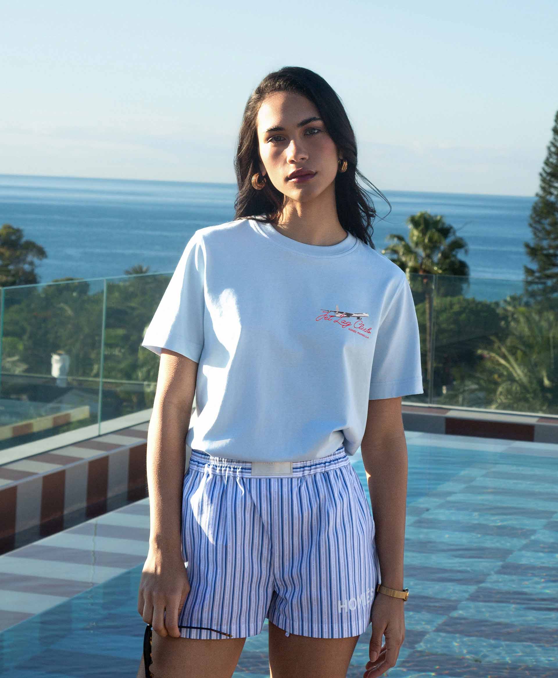 JET LAG CLUB T-SHIRT CELESTE - Image 3