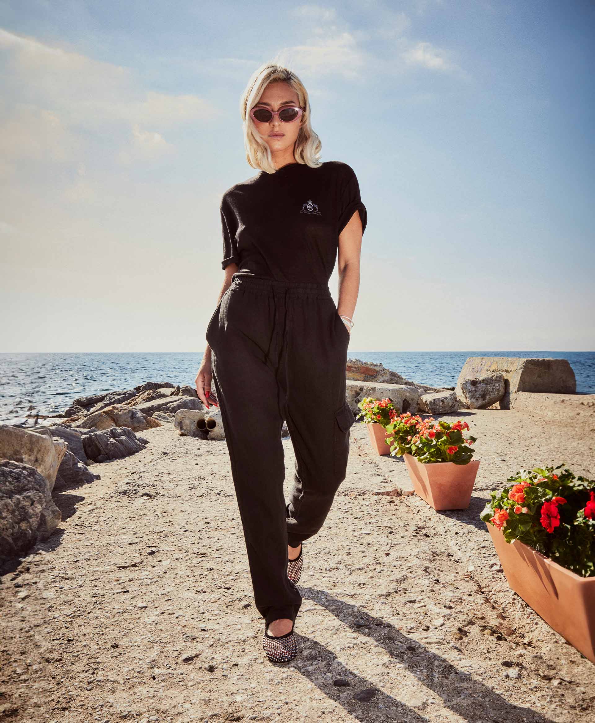 LINEN PANTS BLACK - Image 3