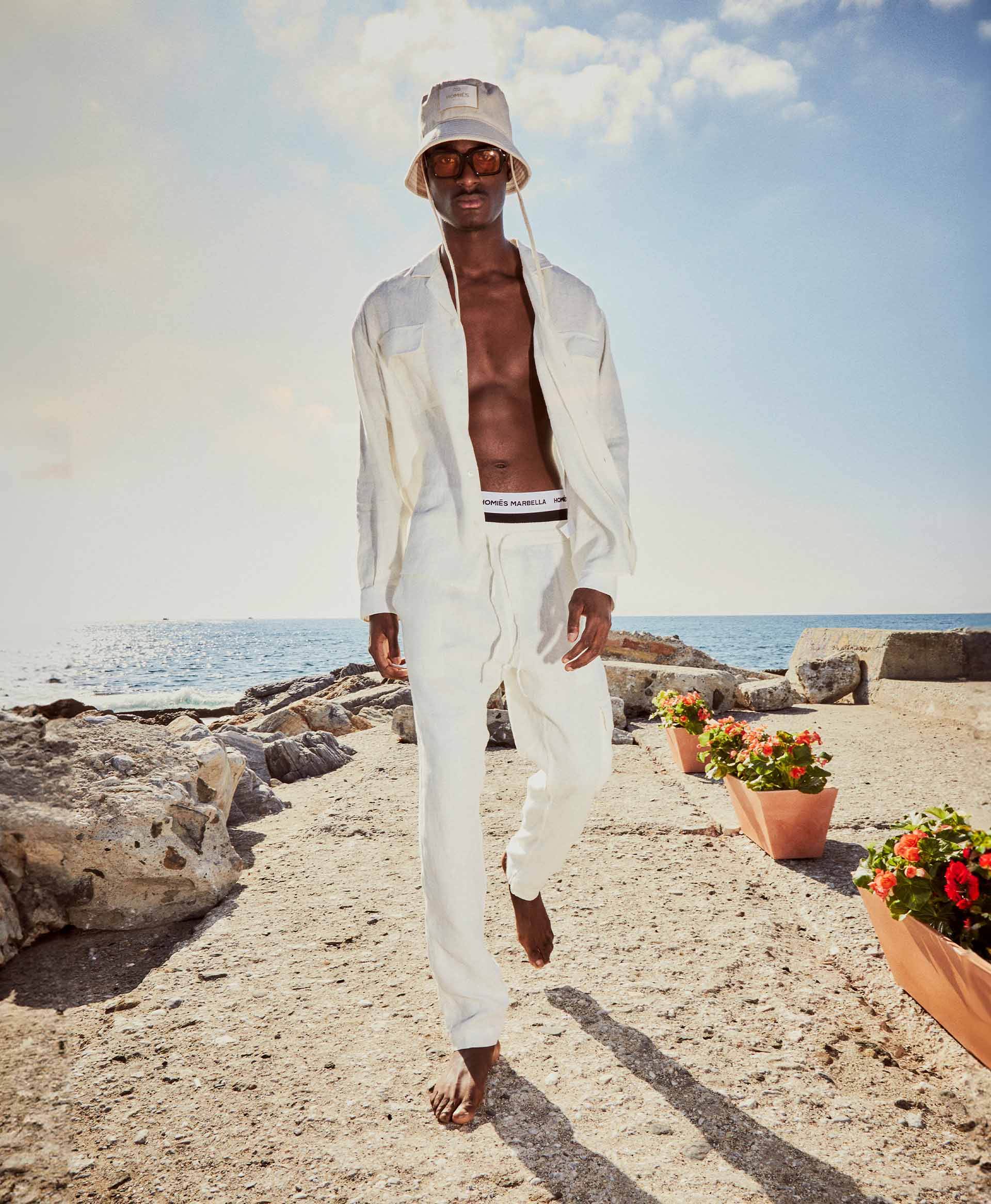 LINEN PANTS VINTAGE WHITE - Image 2