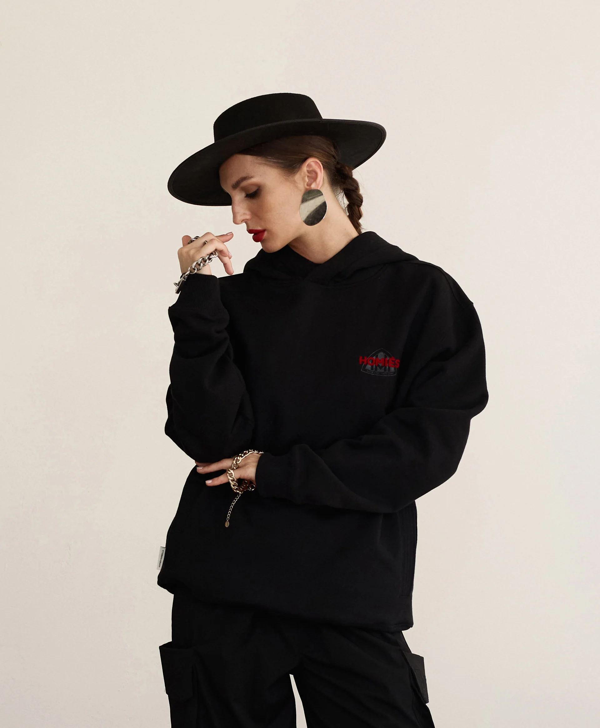 MAYMARB HOODIE BLACK RED - Image 3