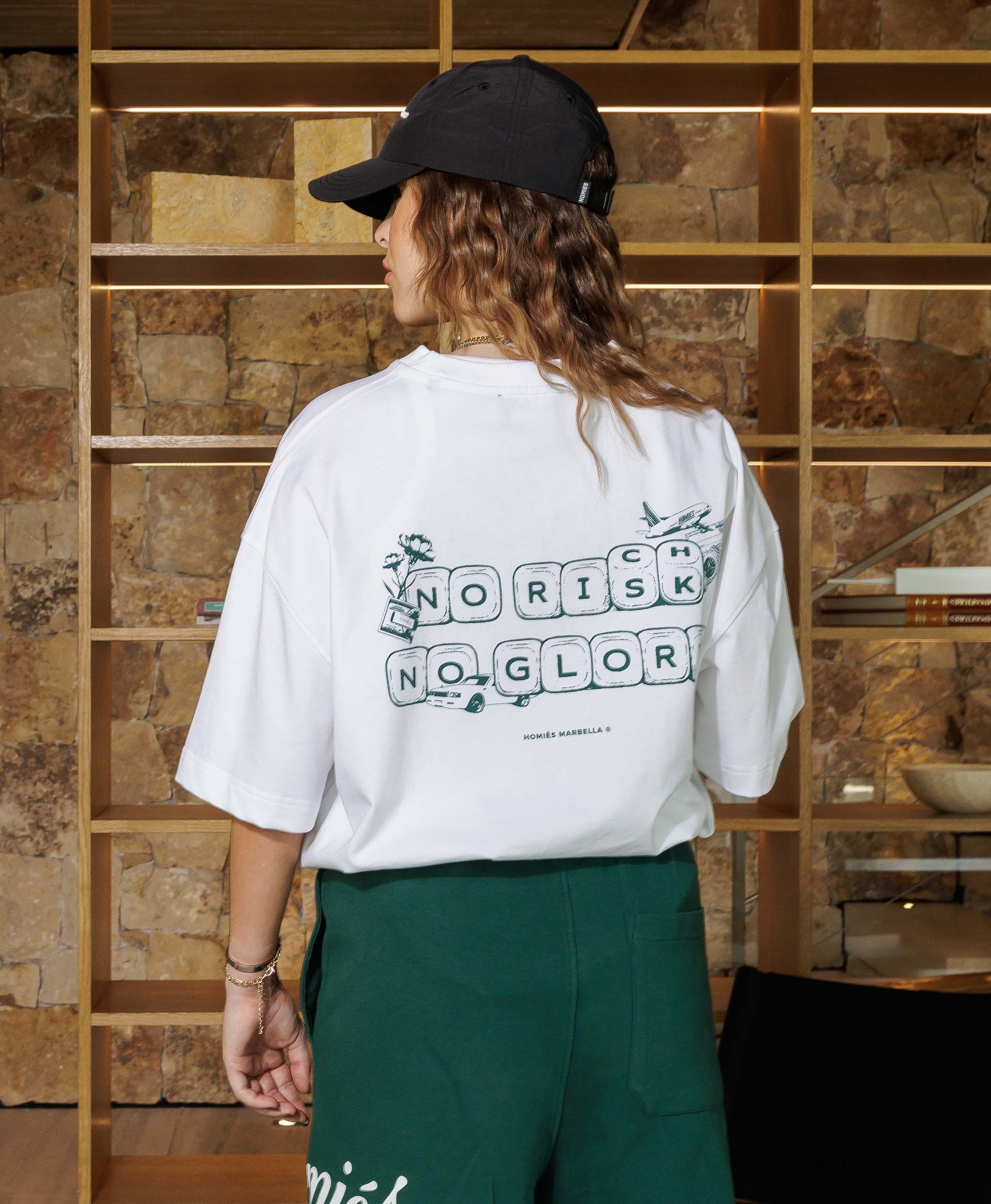 NO RISK NO GLORY T-SHIRT VINTAGE WHITE - Image 5
