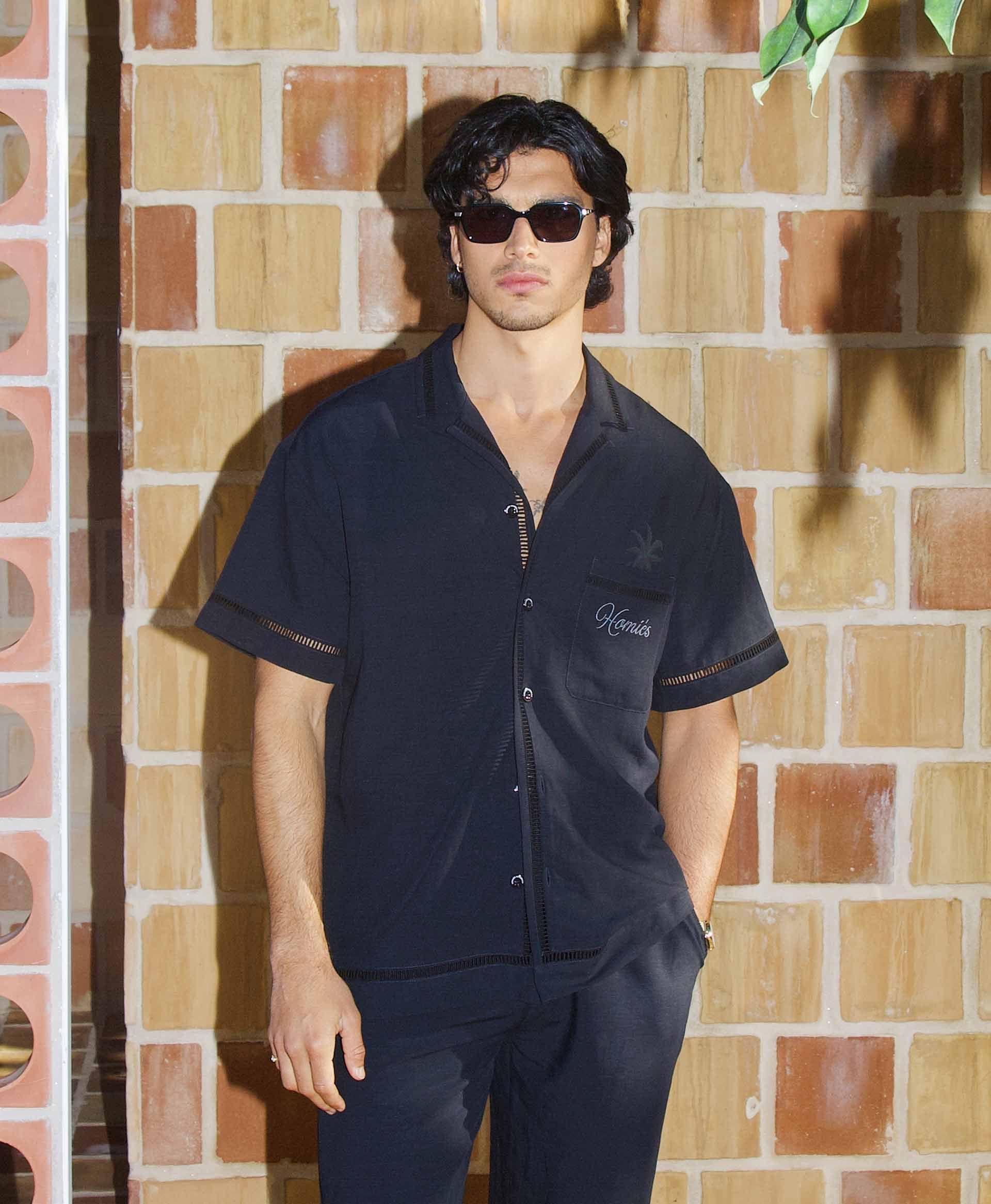 PALM TREE SHIRT BLACK - Image 2