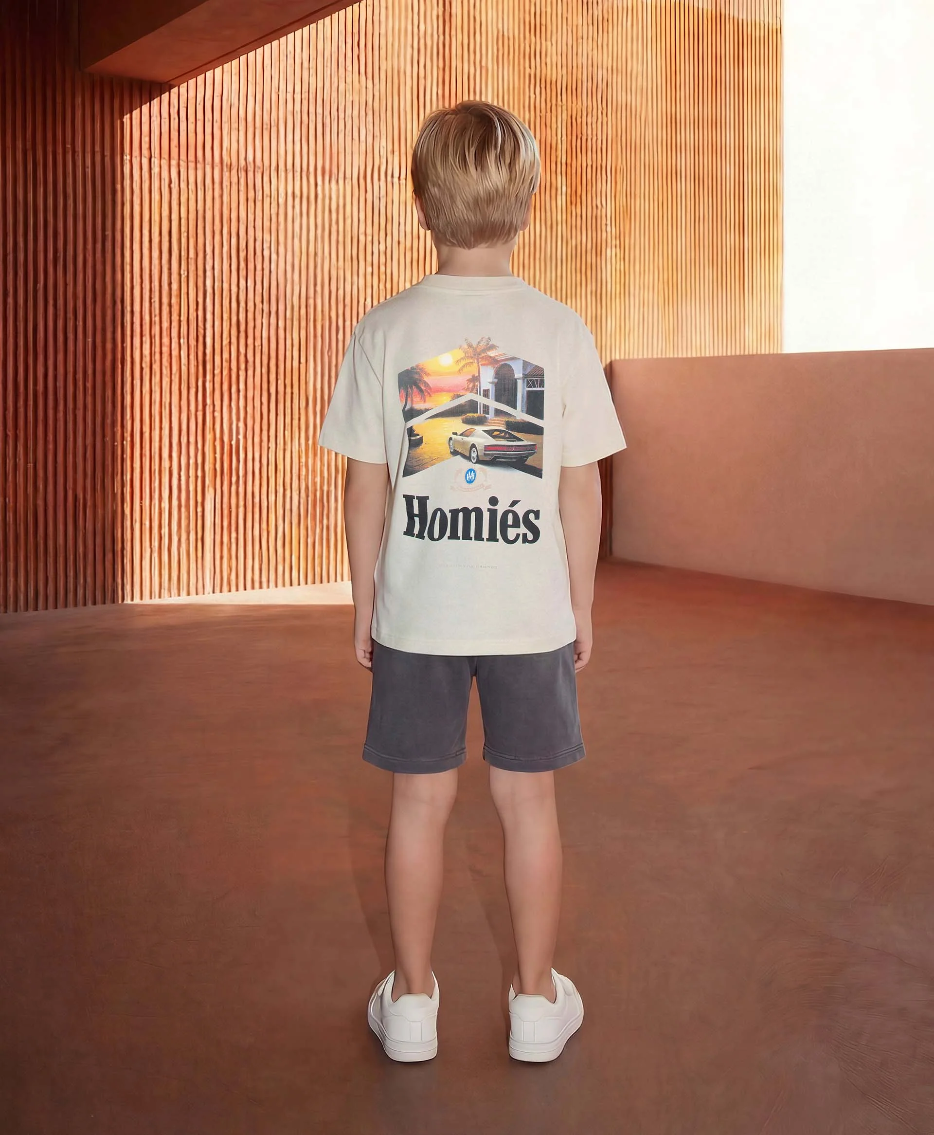 RACING KIDS T-SHIRT SPECIAL AUTO BEIGE - Image 3