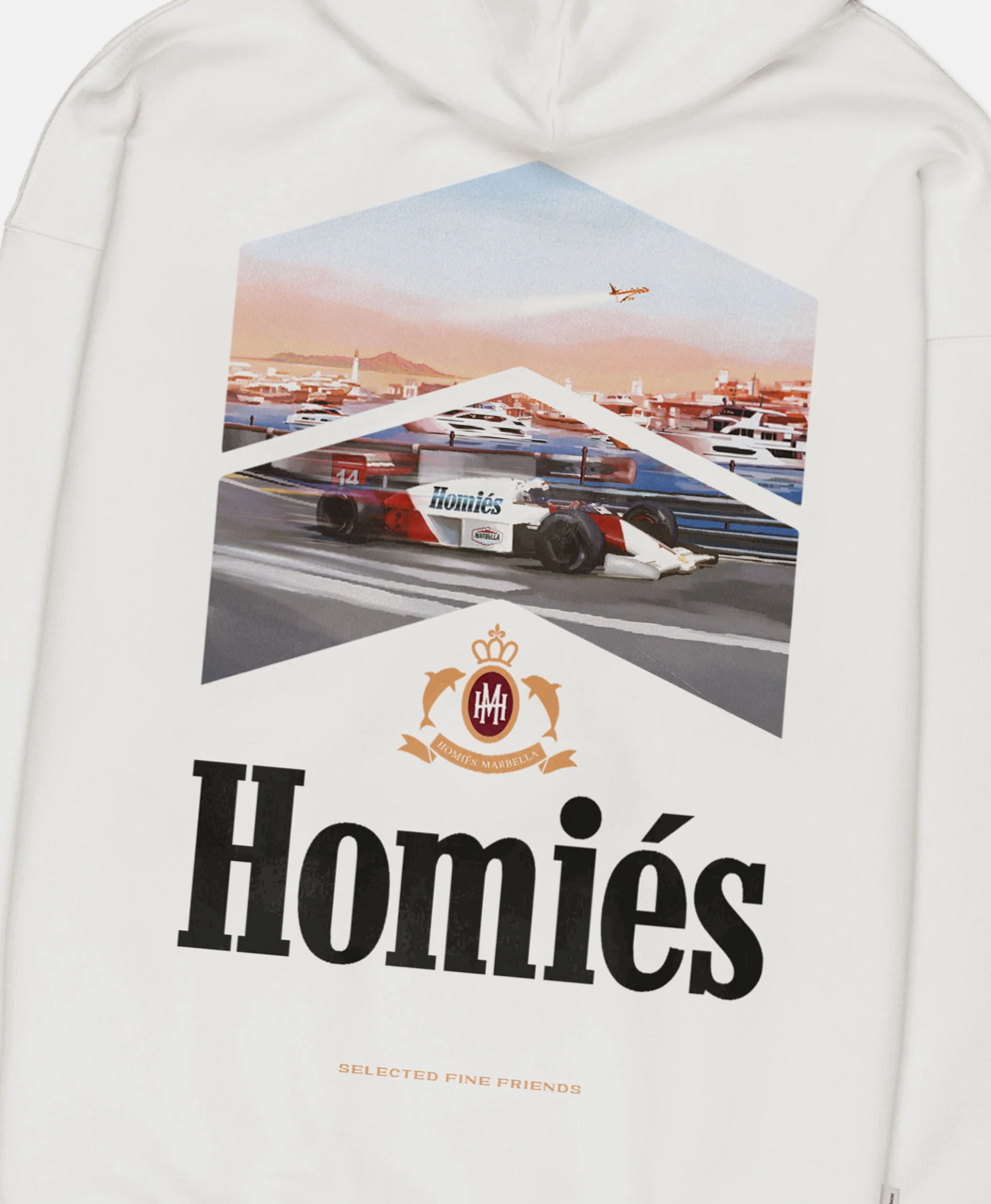 RACING LIMITED HOODIE VINTAGE WHITE - Image 5