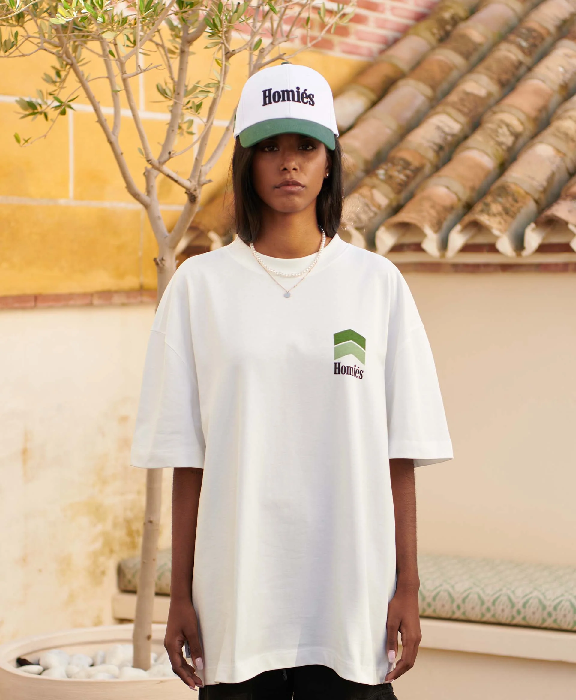 RACING T-SHIRT VINTAGE WHITE KHAKI - Image 3