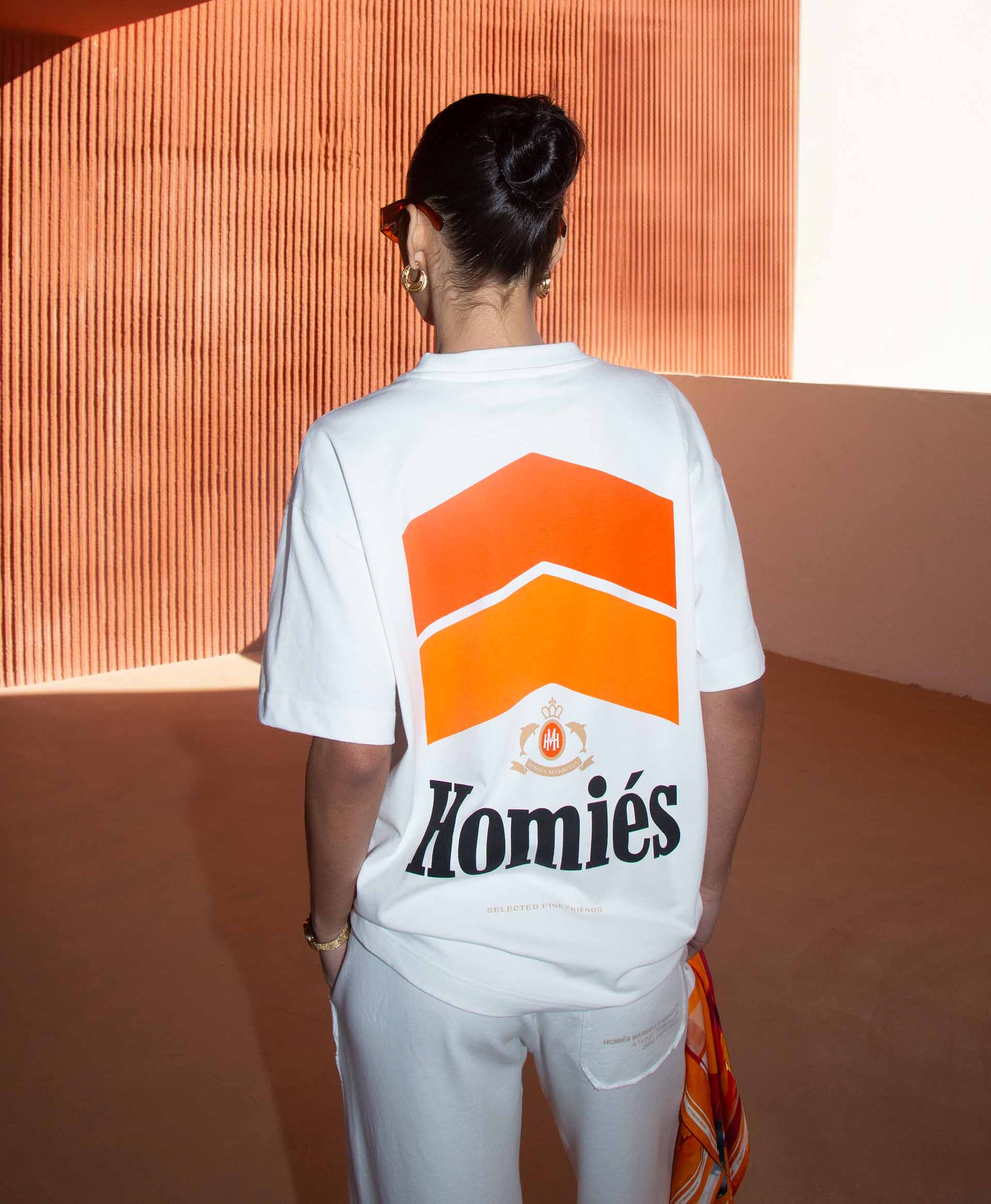 RACING T-SHIRT WHITE ORANGE - Image 5