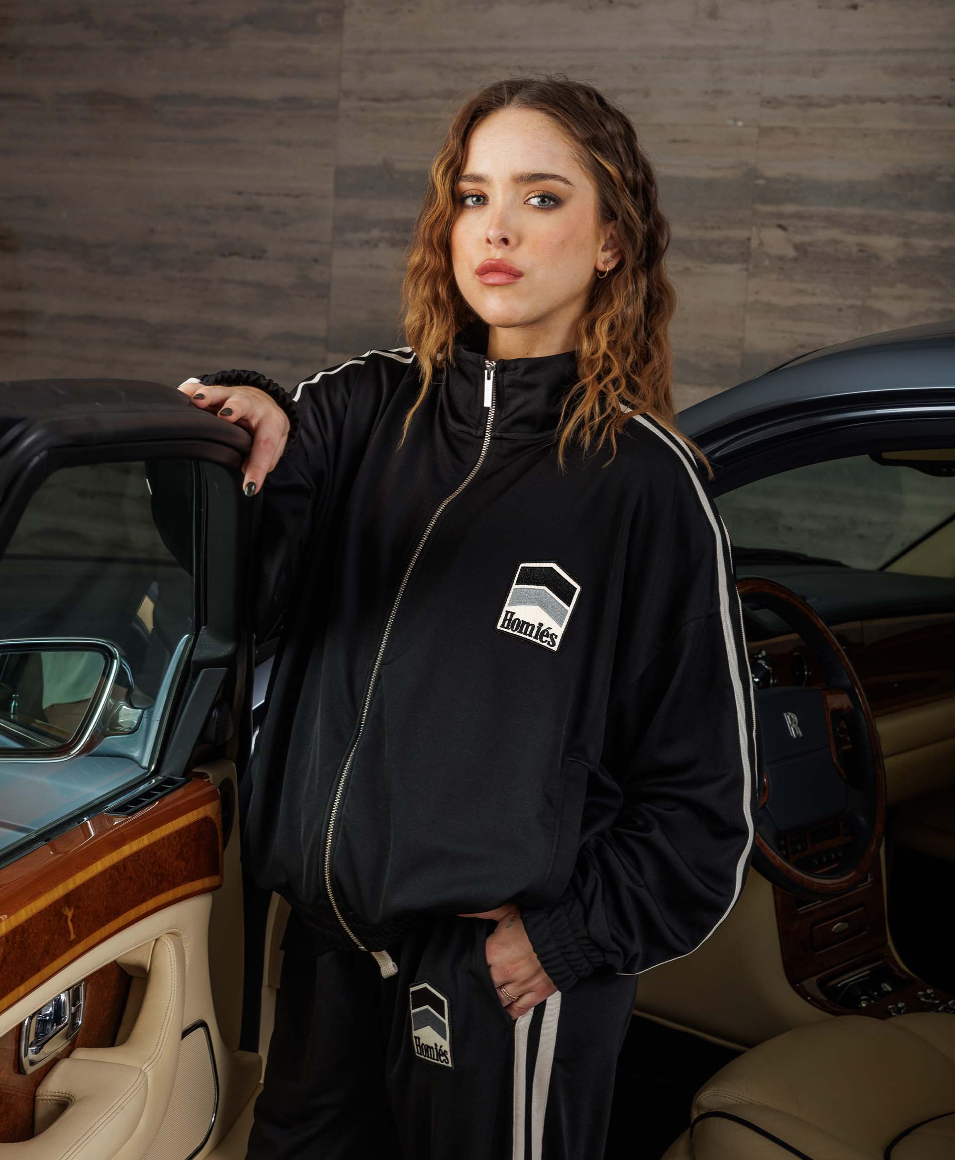 RACING TRACK JACKET BLACK - Image 3