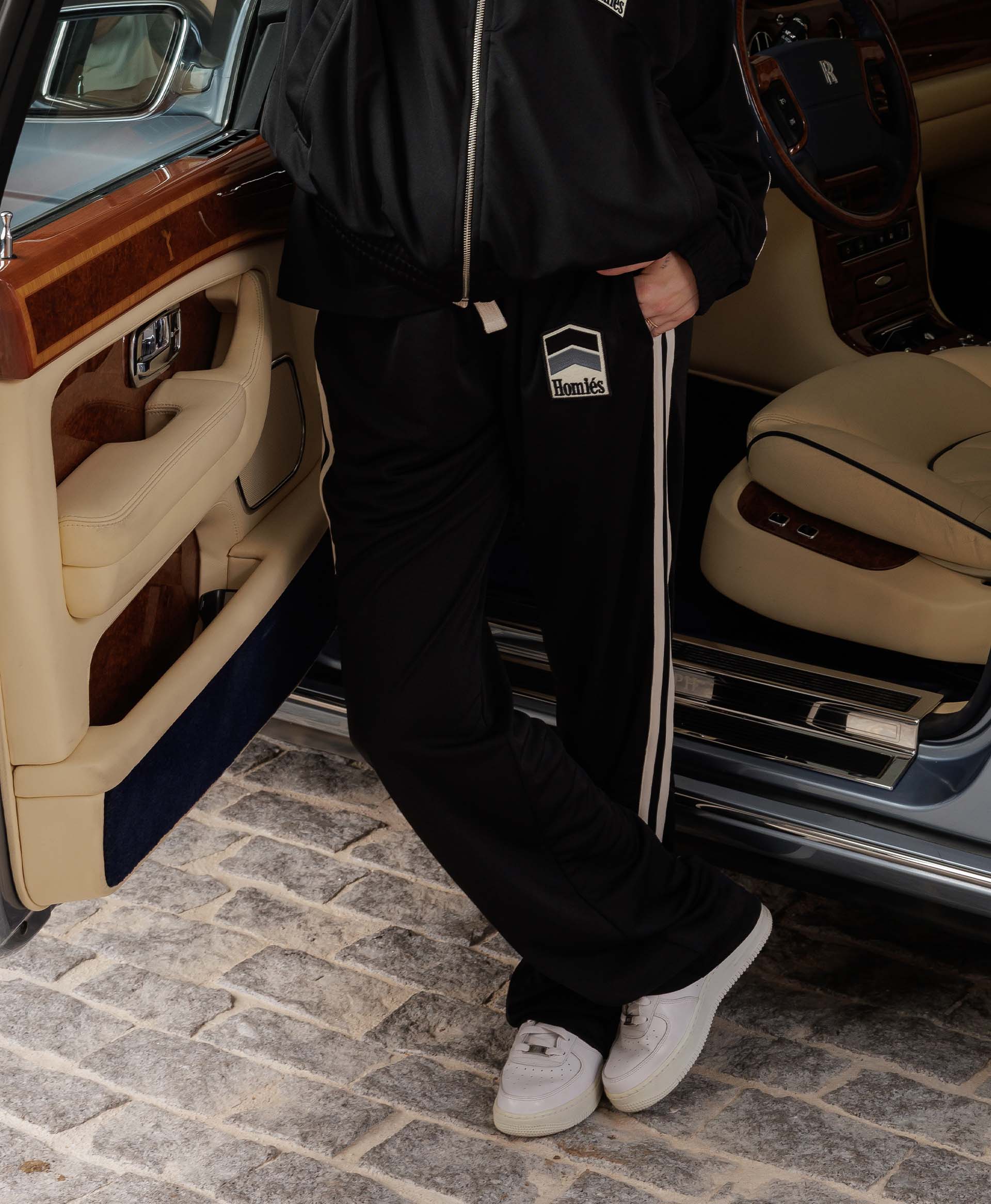 RACING TRACK PANTS BLACK - Image 3