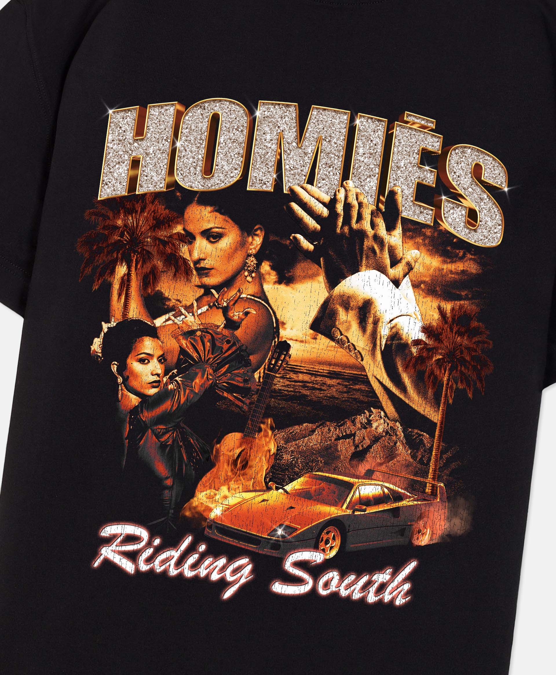 RIDING SOUTH T-SHIRT BLACK - Image 4