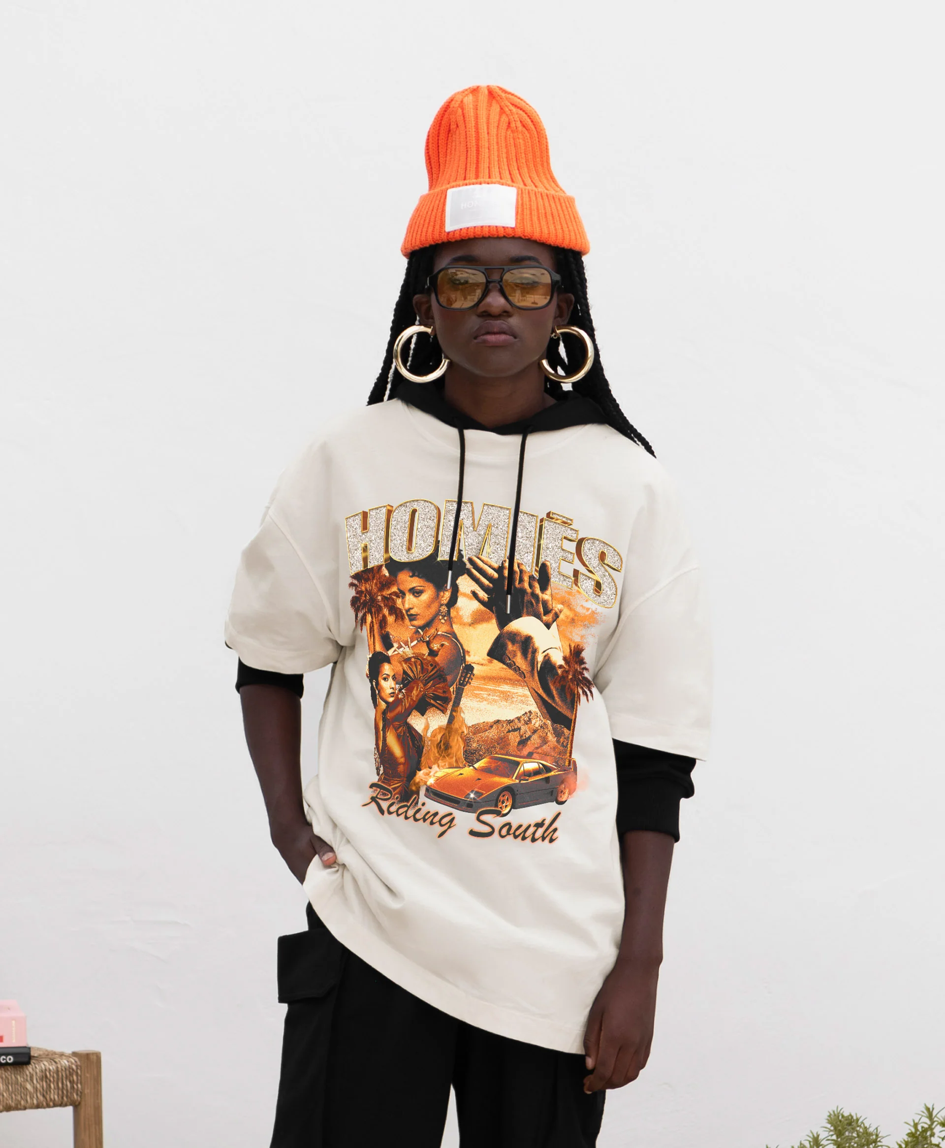 RIDING SOUTH T-SHIRT VINTAGE WHITE - Image 3