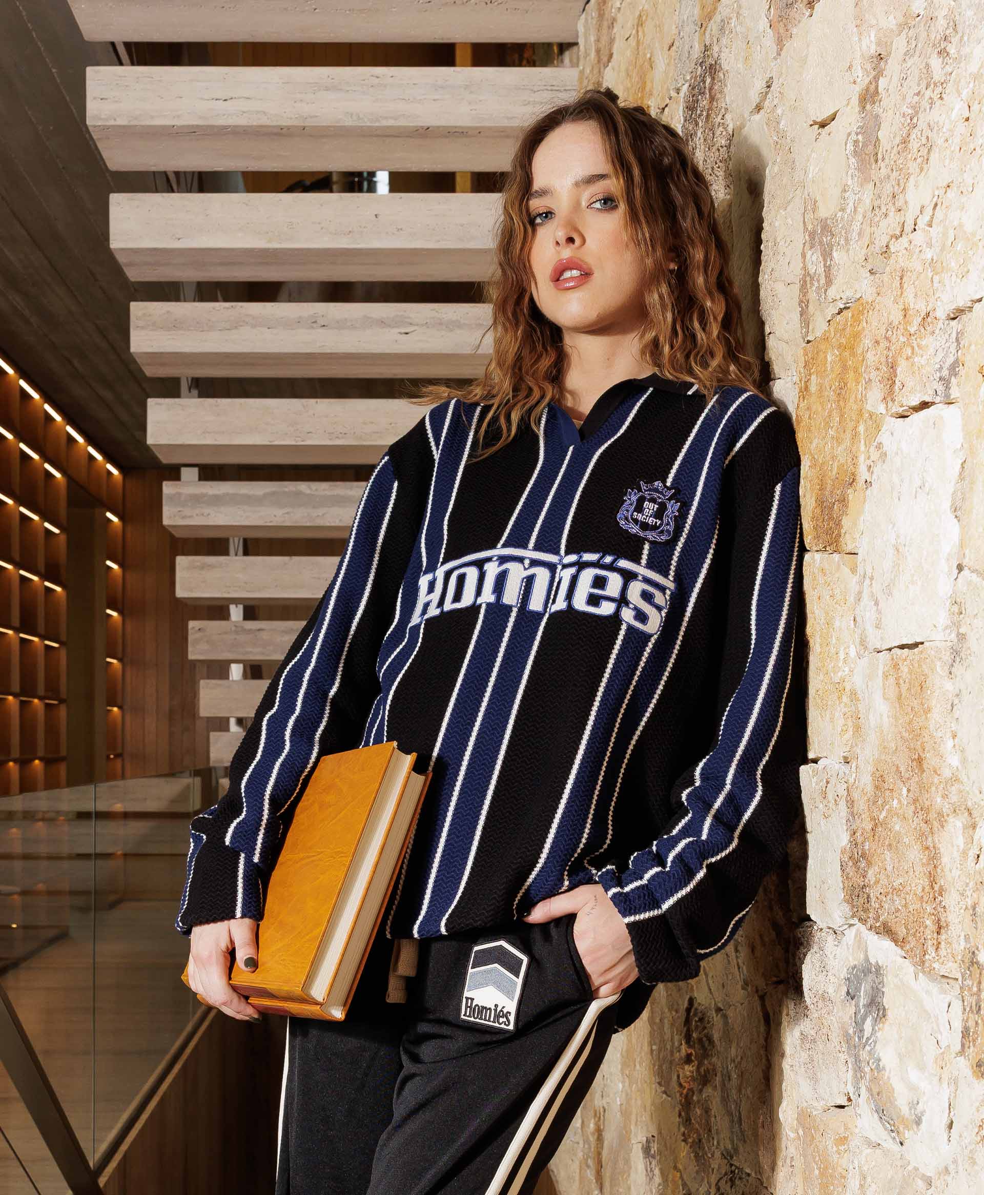 STRIPED POLO COTTON KNIT - Image 3