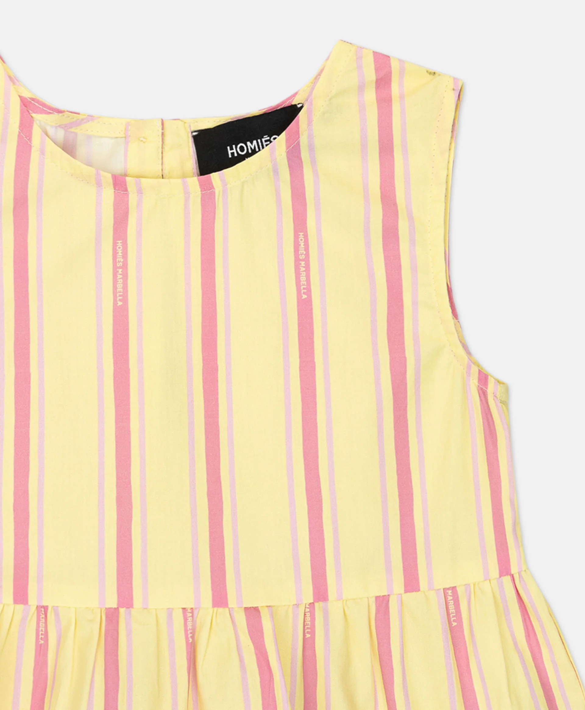 STRIPES TOP GIRLS YELLOW PINK - Image 3