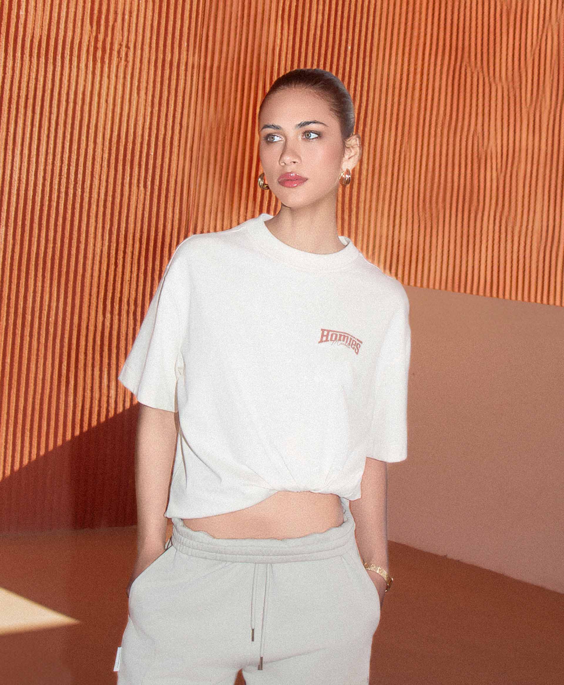 SUNSET BOULEVARD T-SHIRT BEIGE - Image 3