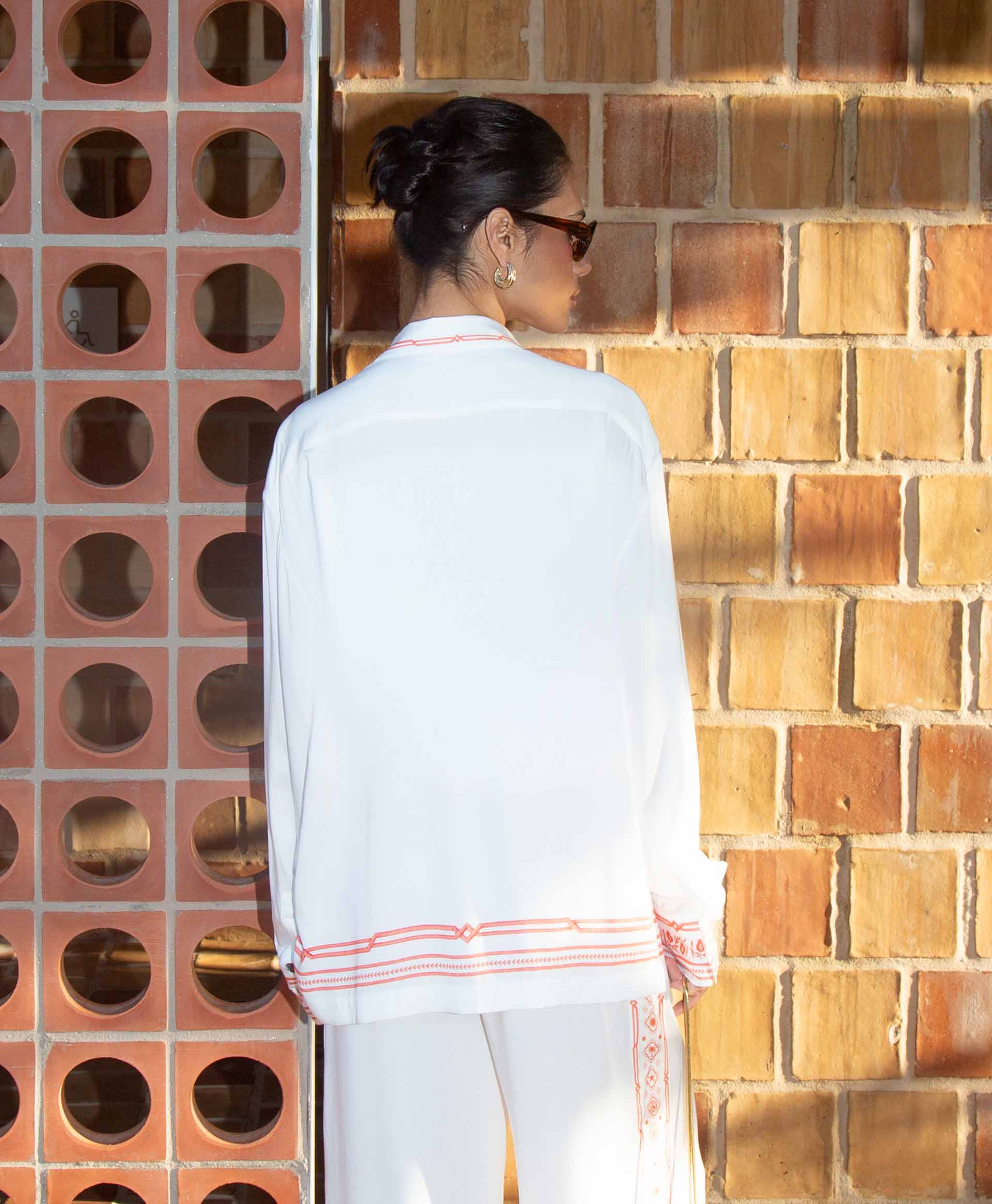 SUNSET MARBELLA WOMAN SHIRT WHITE - Image 3