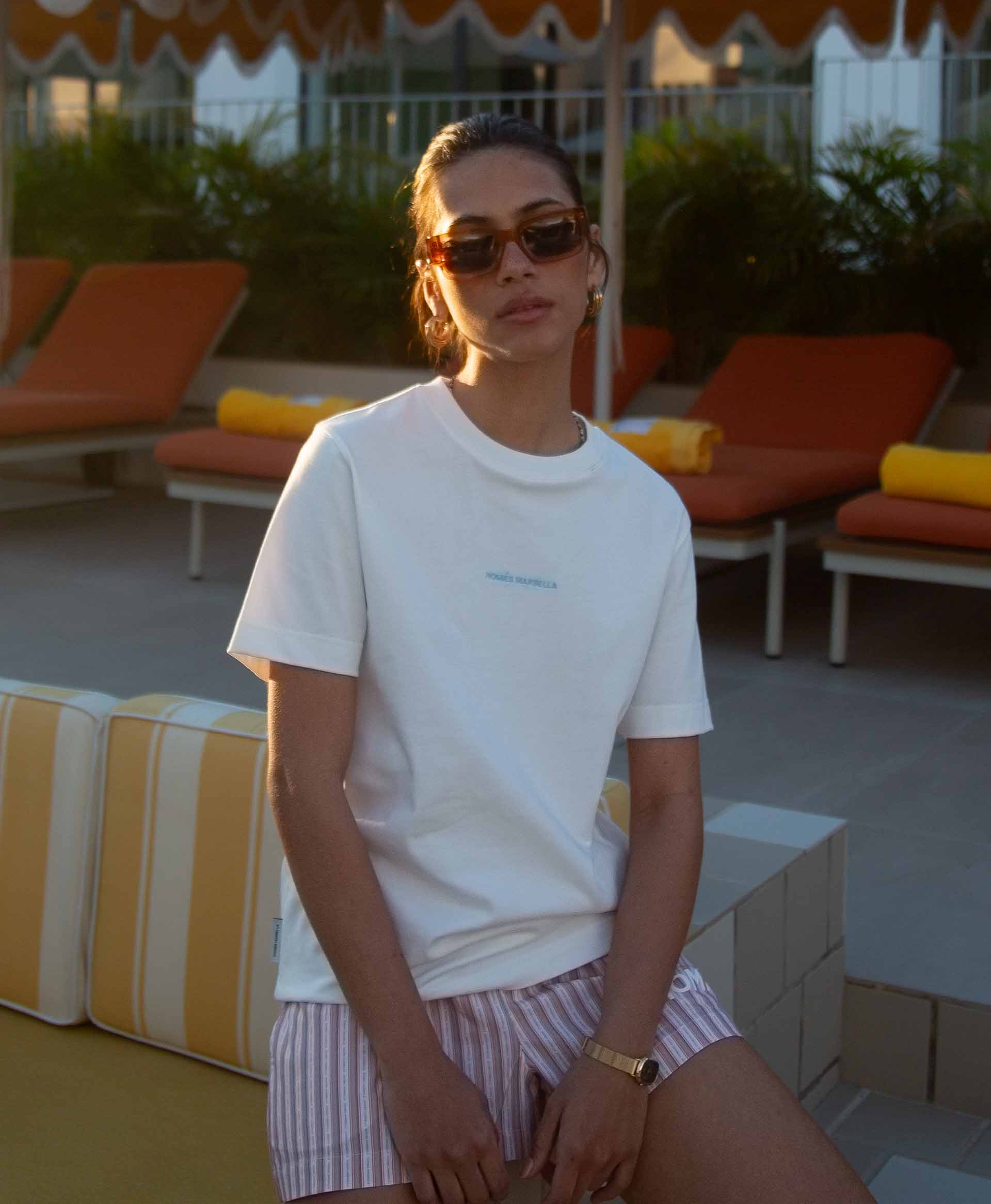SUNSET & NO SIGNAL T-SHIRT WHITE - Image 3