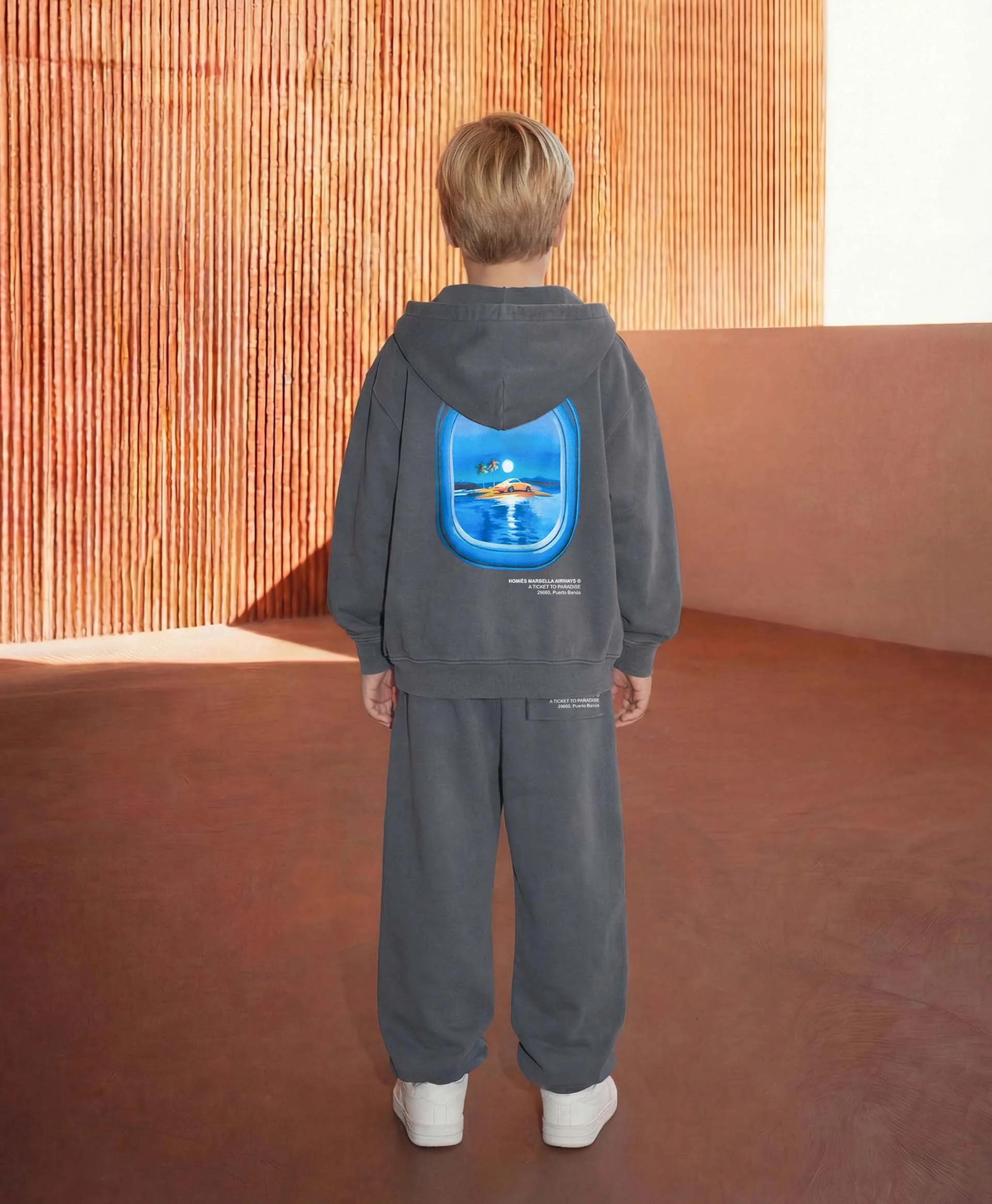 VIDEOGAME 8.0 KIDS ZIPPER HOODIE  VINTAGE GREY - Image 3