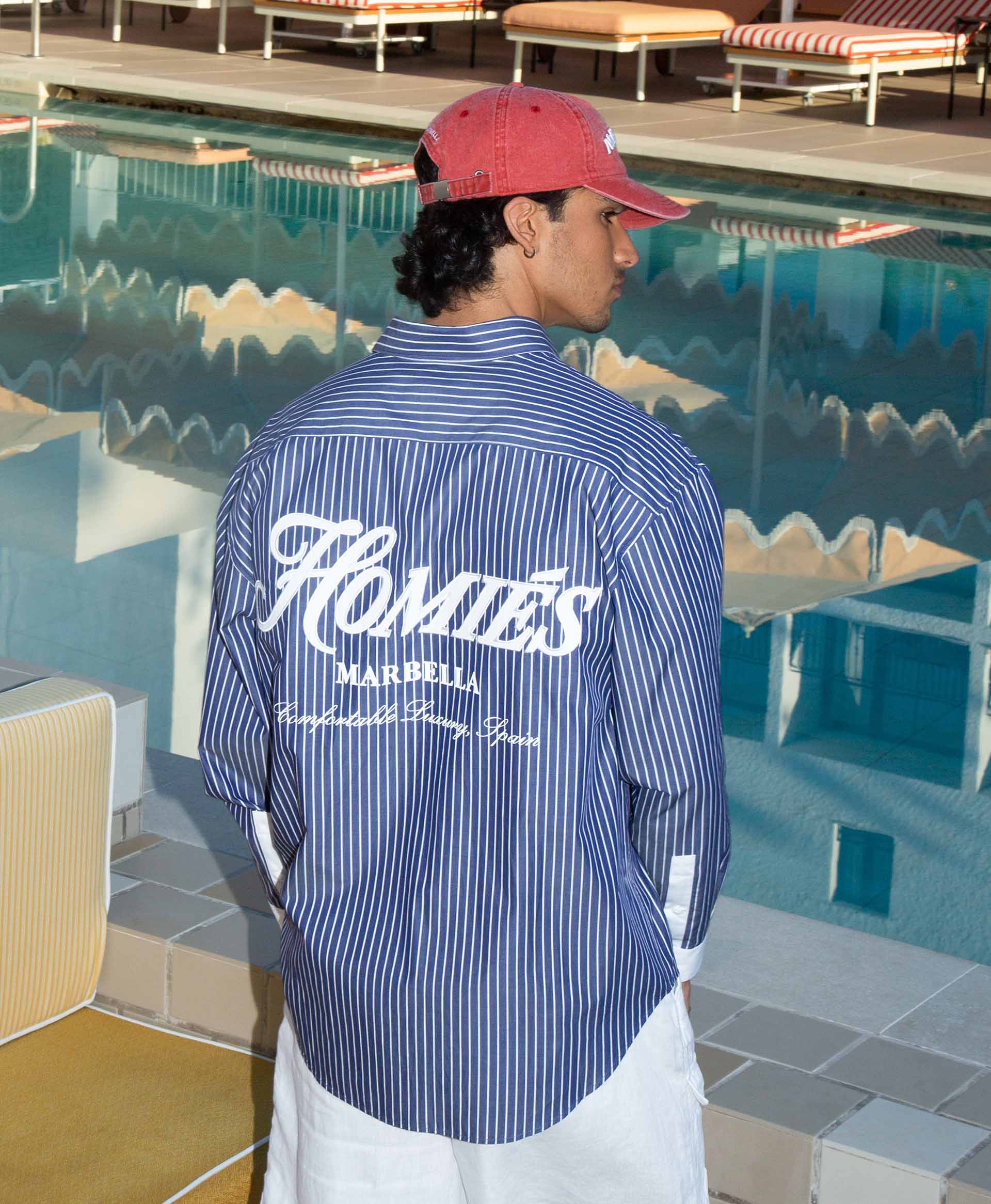 STRIPES SHIRT LONG SLEEVE NAVY - Image 4